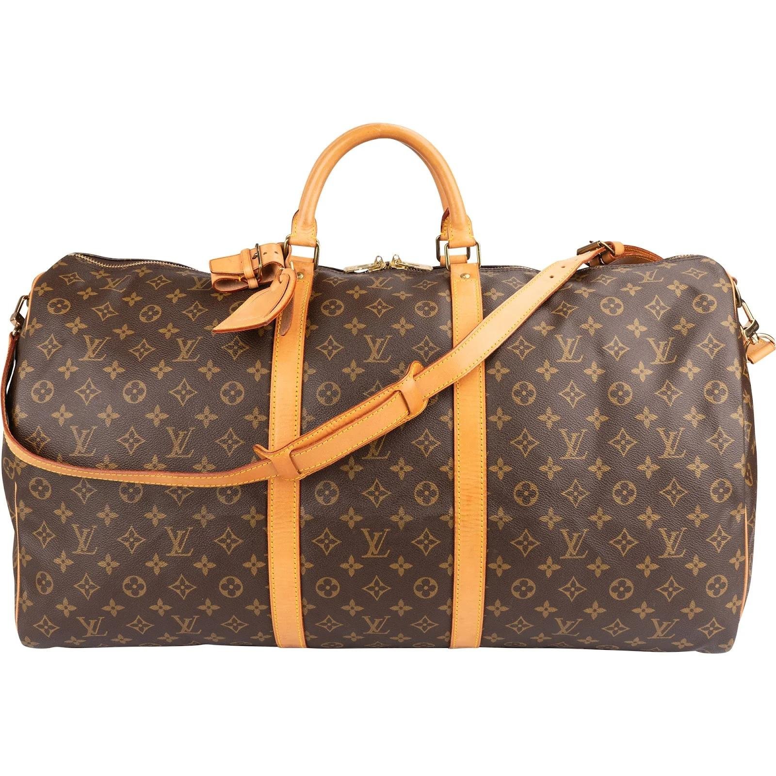 Keepall leather travel bag