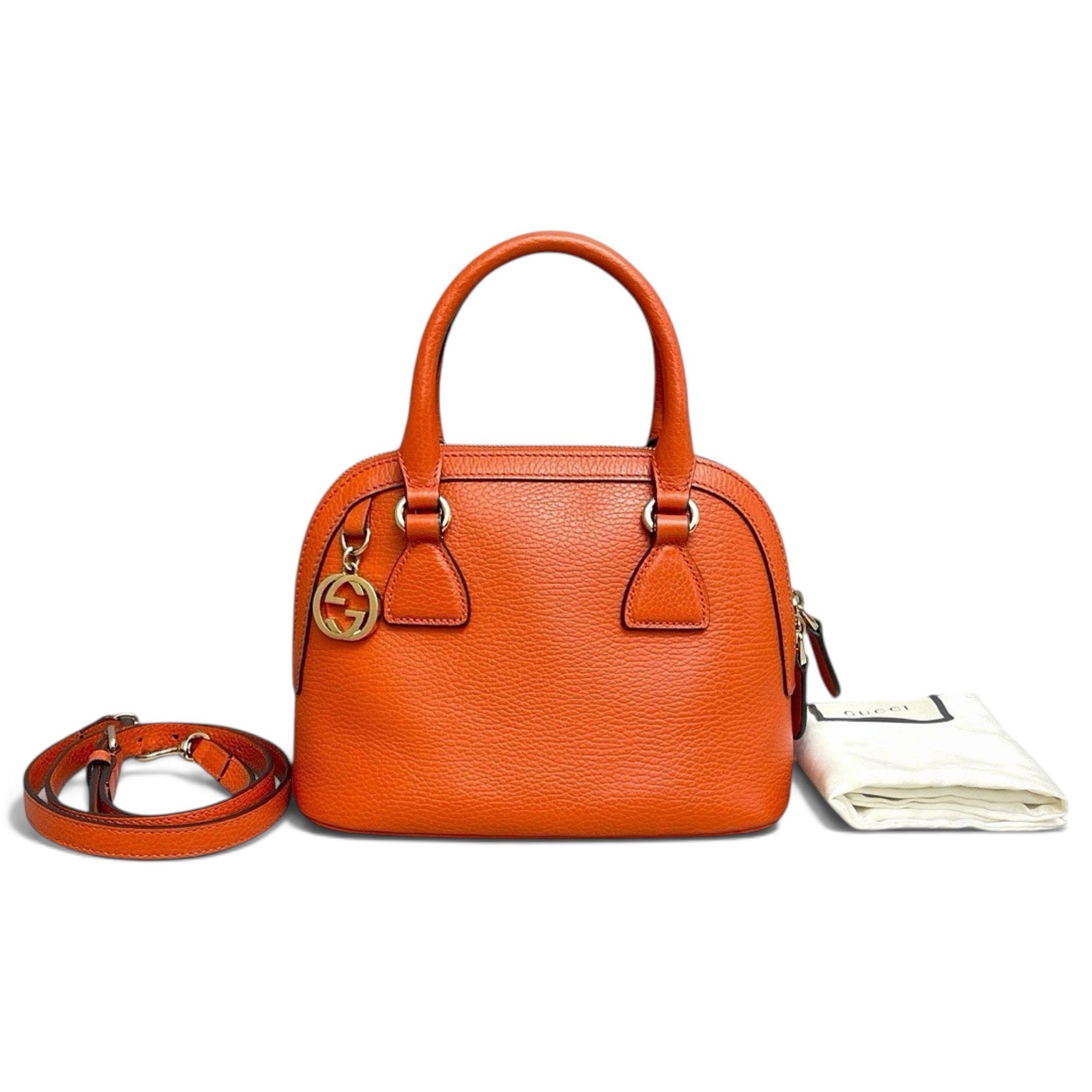 Dôme leather handbag
