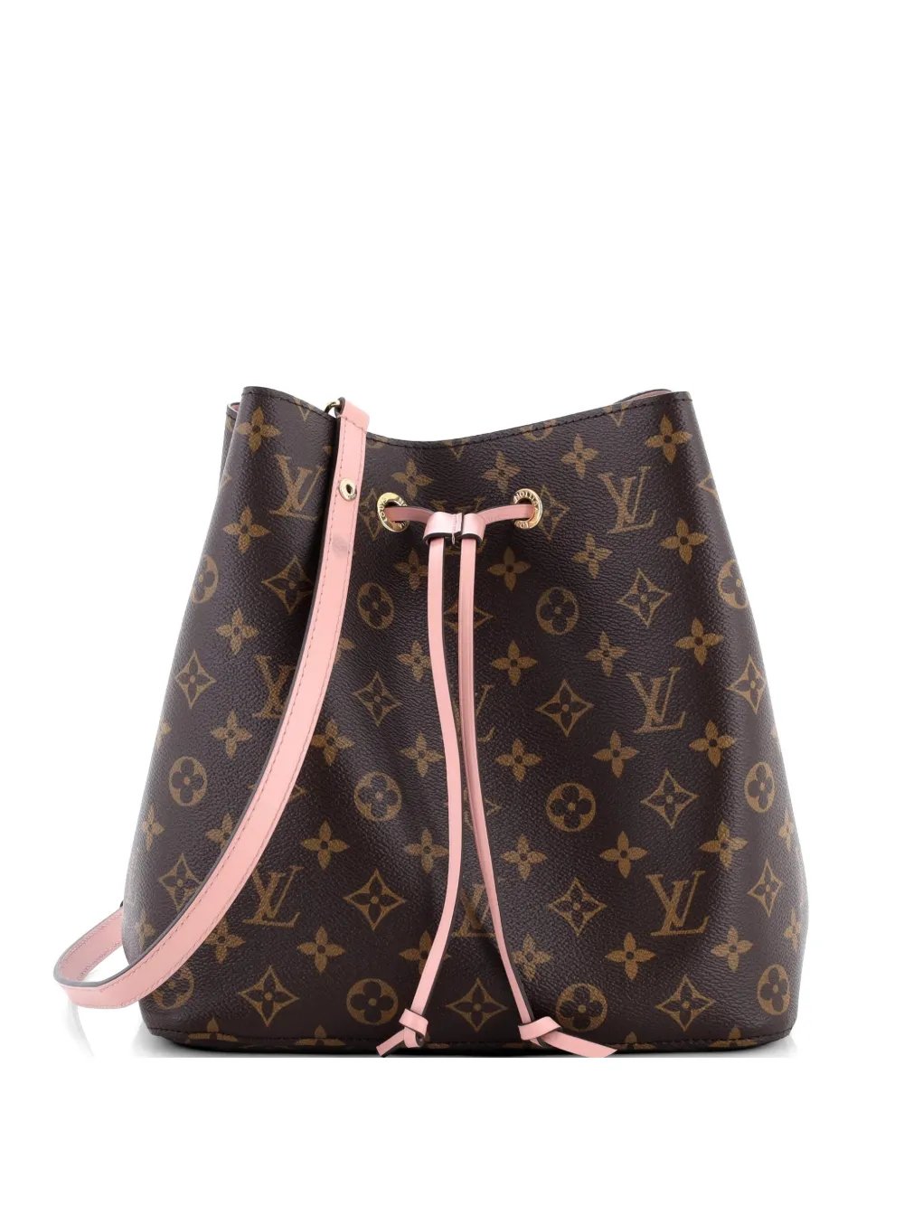 NeoNoe Handbag Monogram Canvas with Leather MM bucket bag