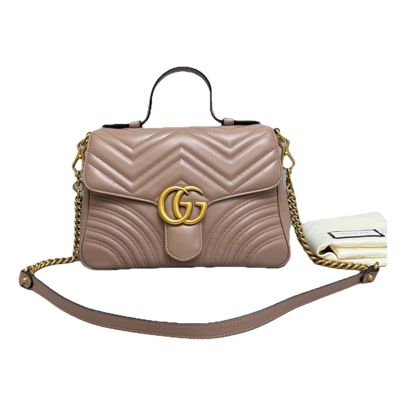 GG Marmont Flap leather handbag