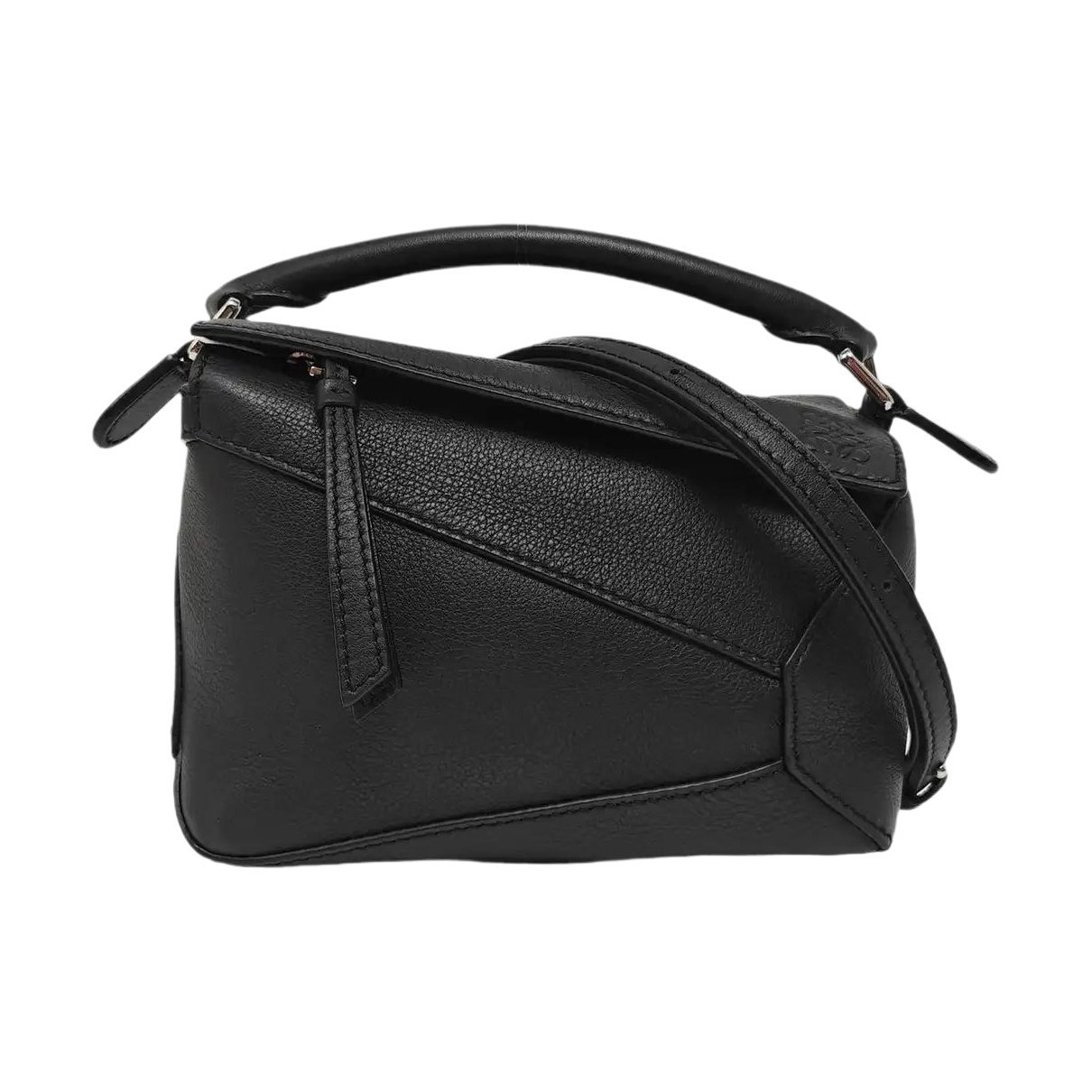 Puzzle leather handbag