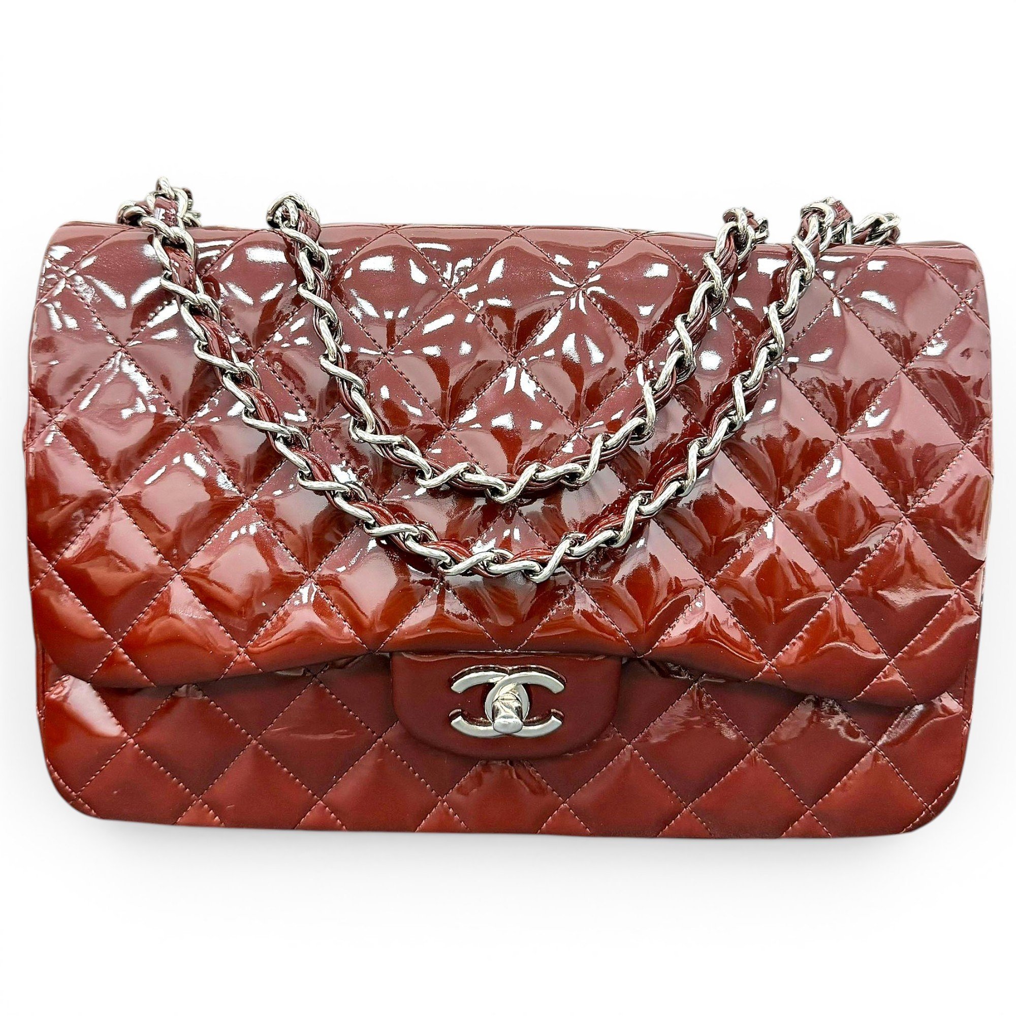 Timeless/Classique patent leather handbag