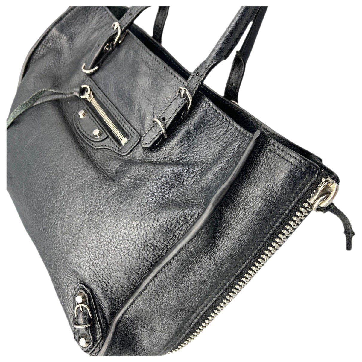 Papier leather handbag