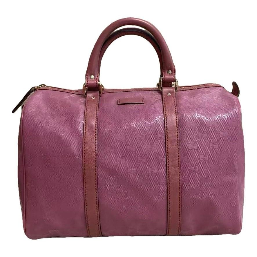 Boston patent leather handbag