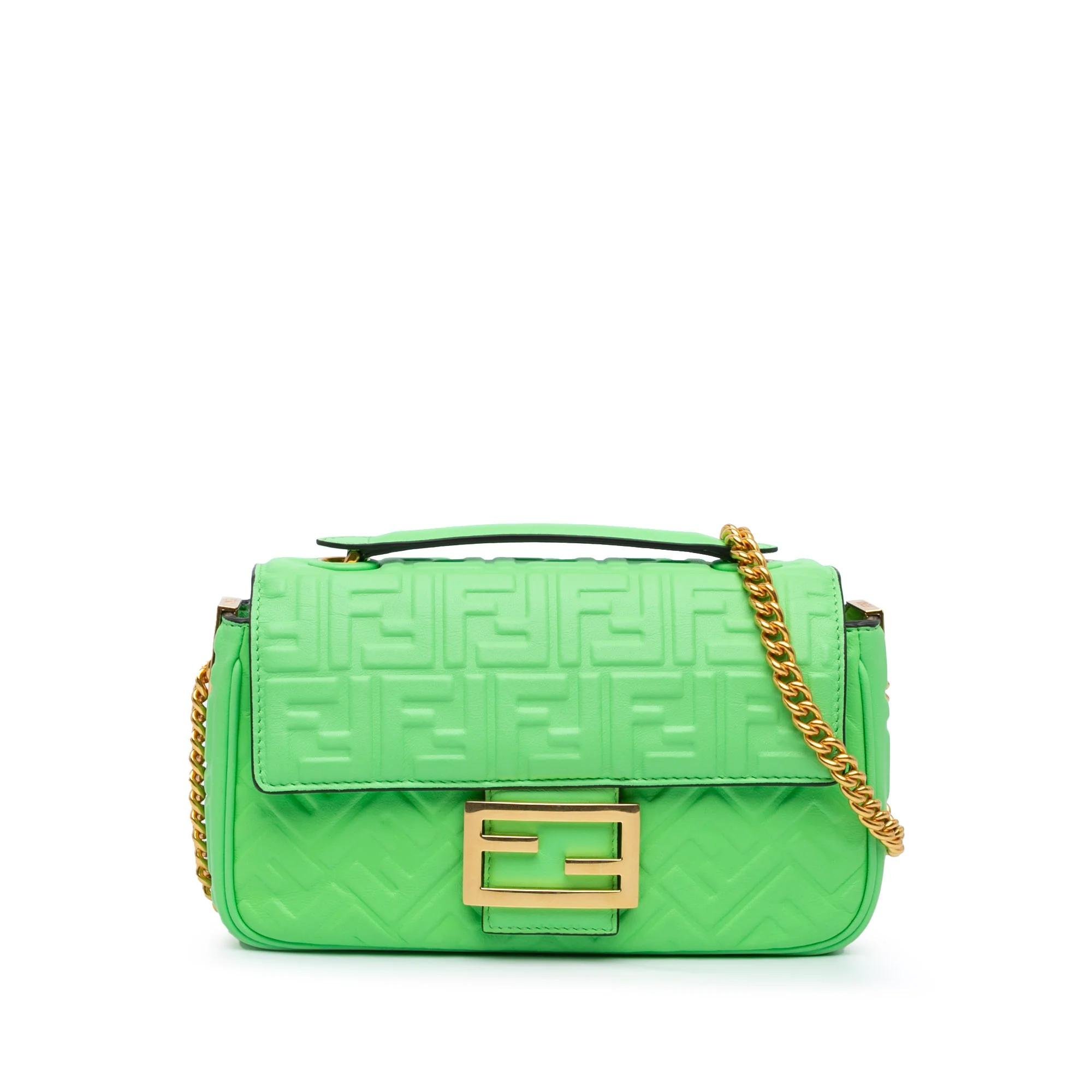 Baguette leather handbag