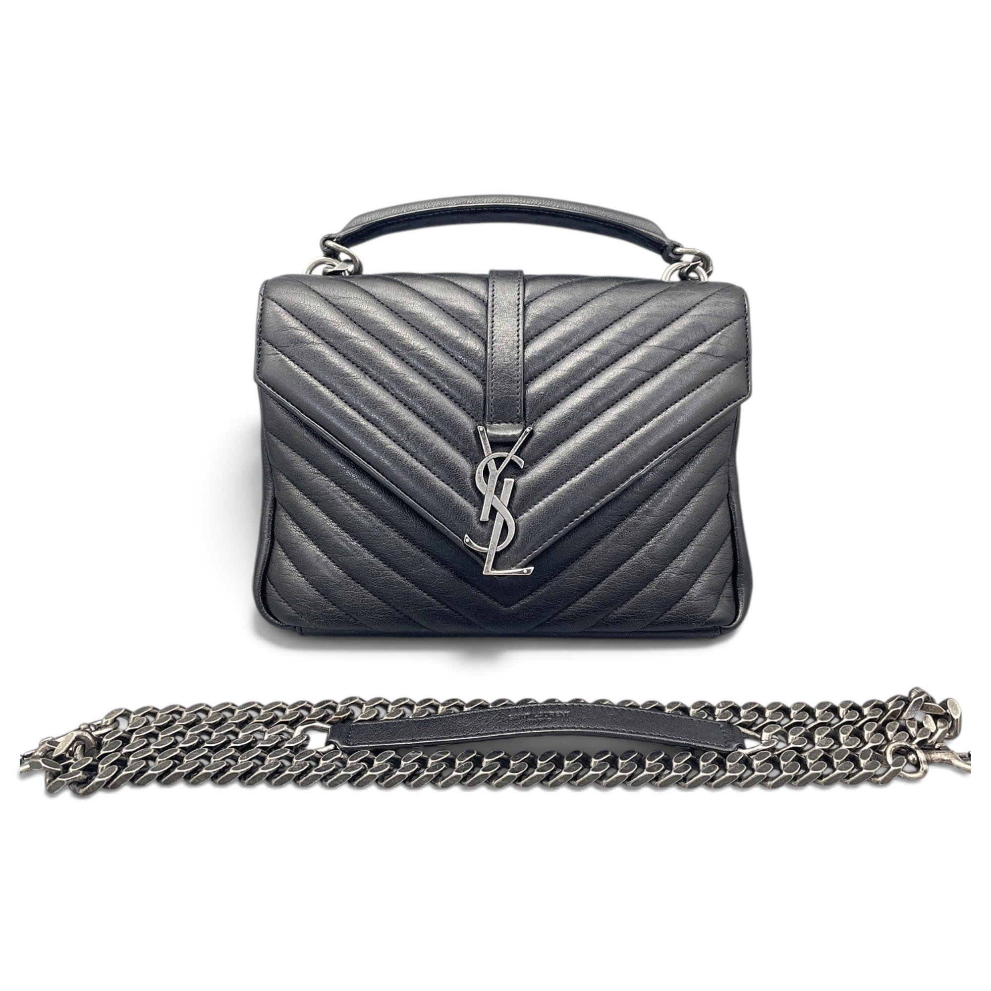 Saint Laurent Collége monogramme leather handbag