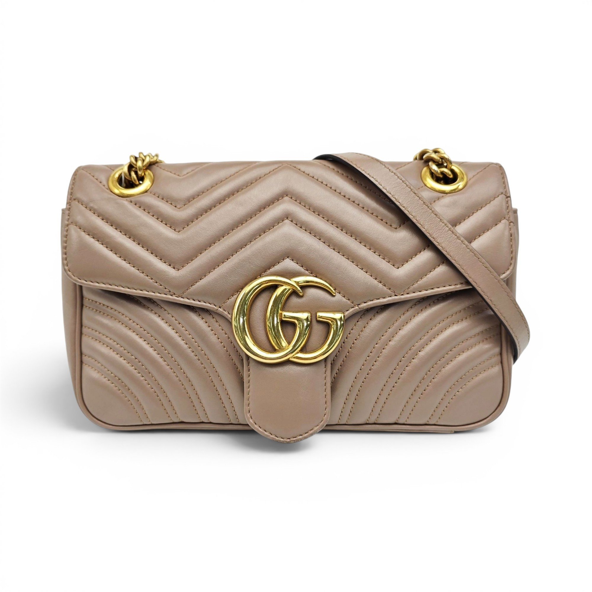 GG Marmont Flap leather handbag