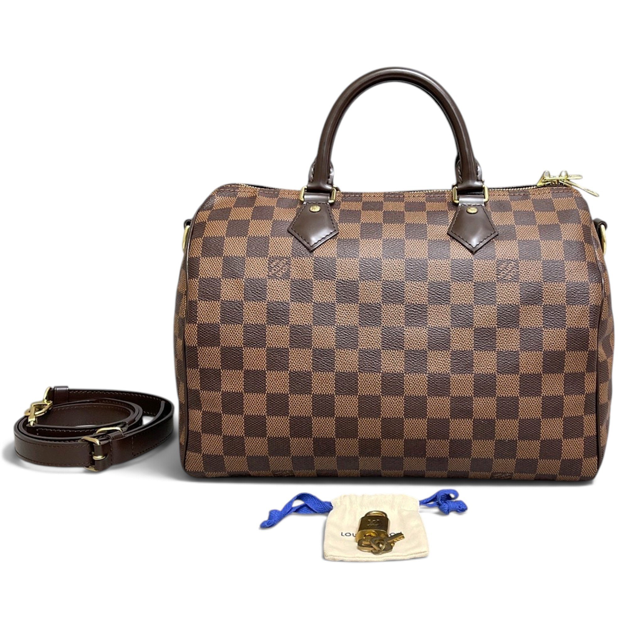 Speedy leather handbag