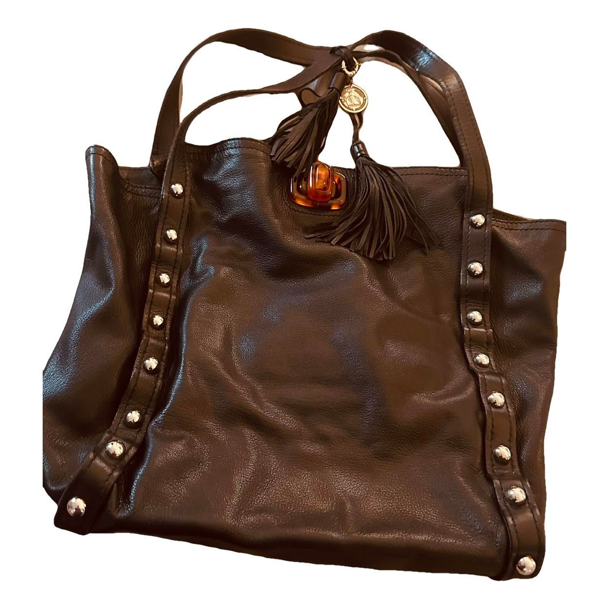 Leather tote