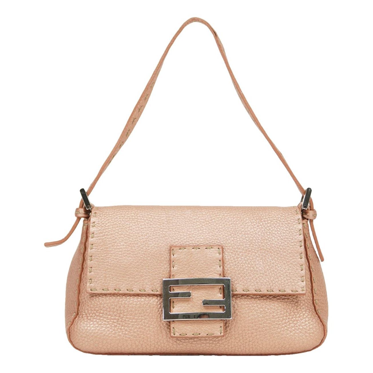 Baguette leather handbag
