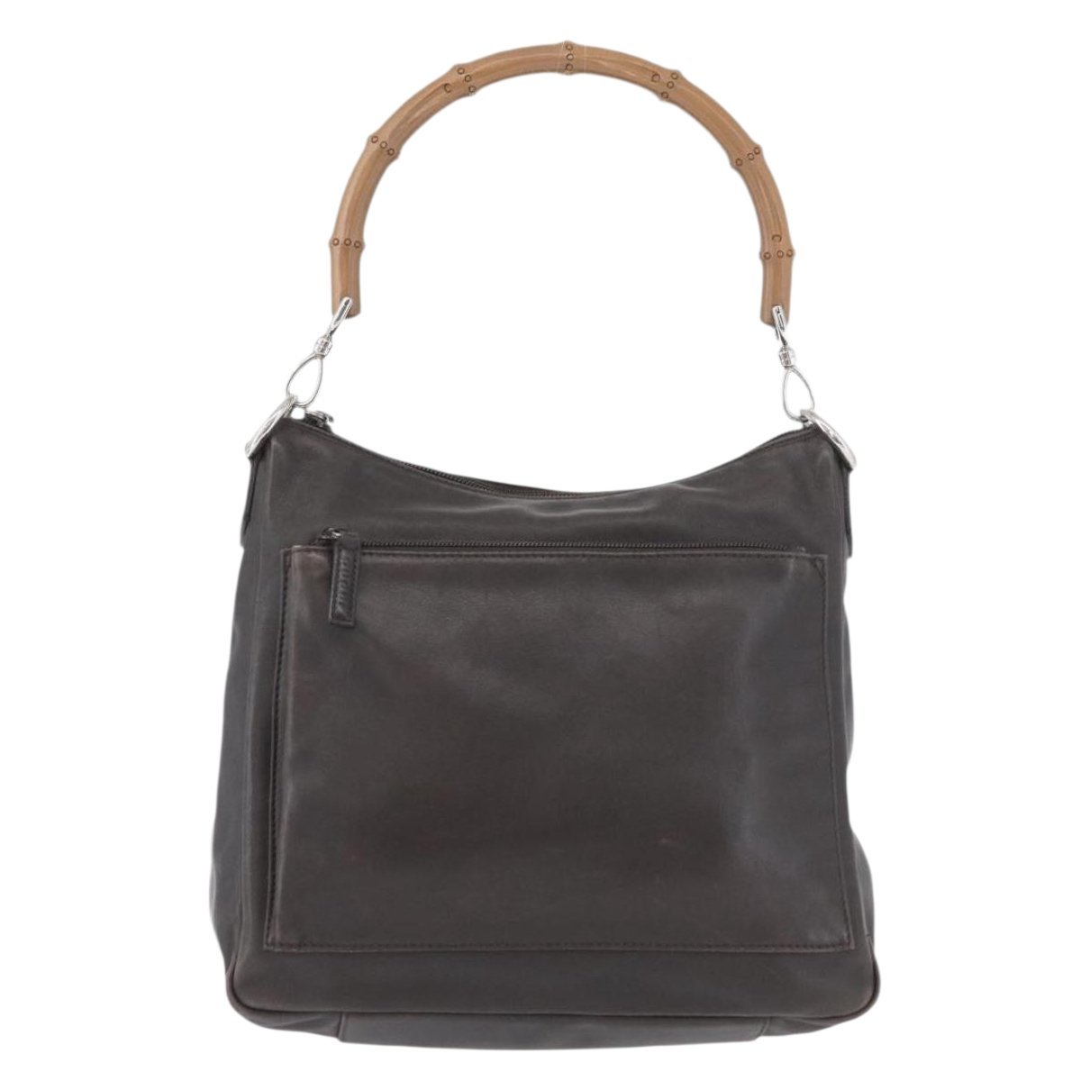 Bamboo leather handbag