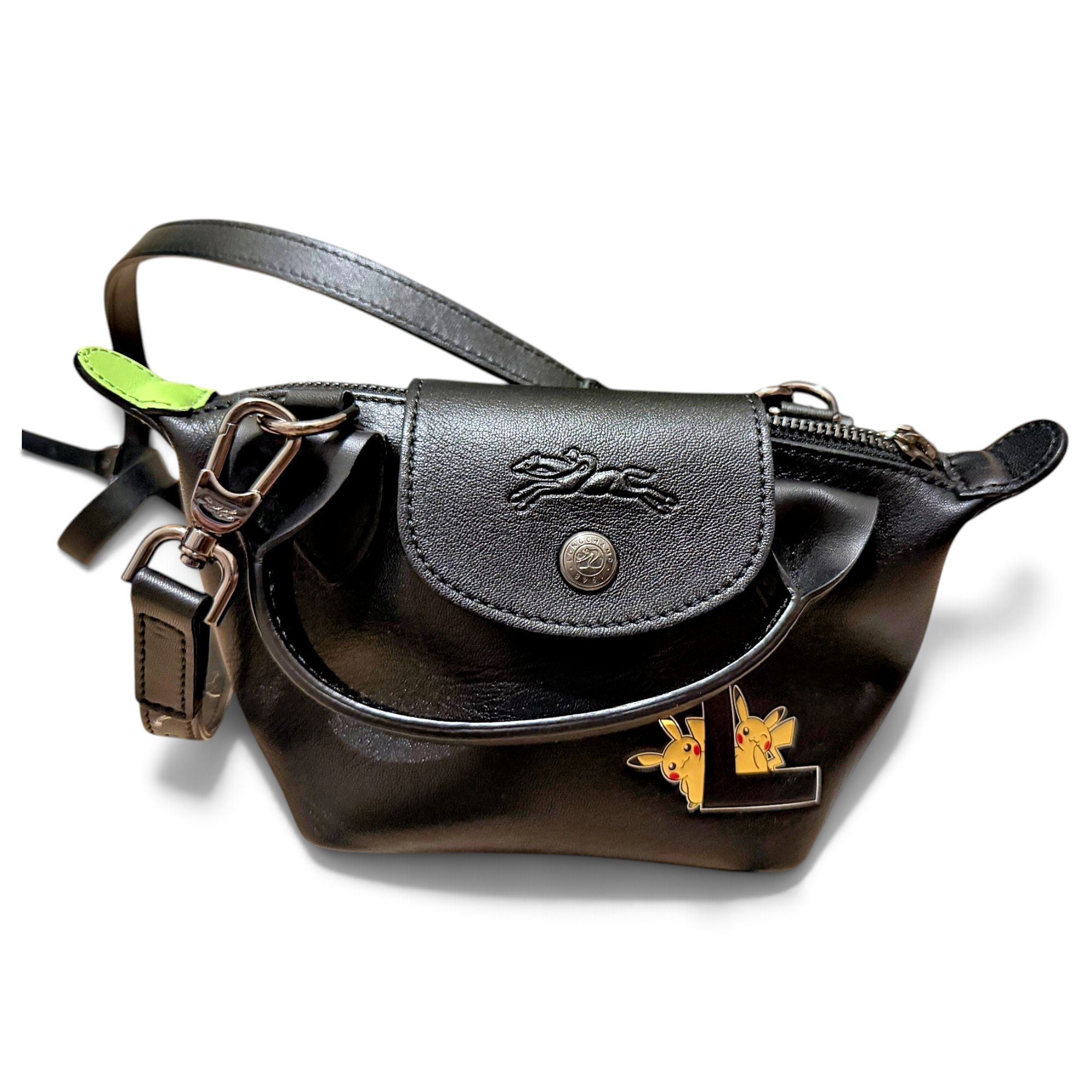 Longchamp Pliage leather handbag