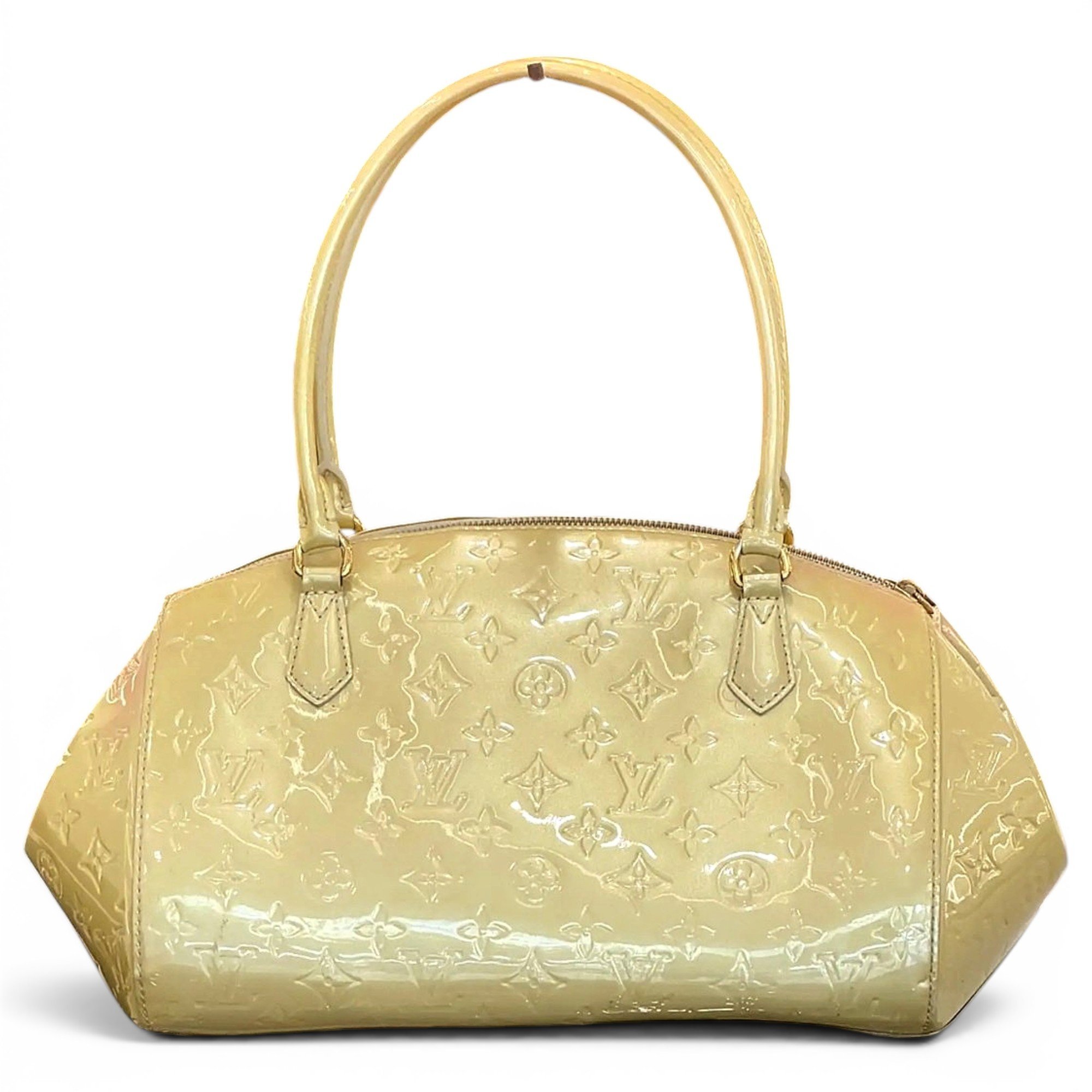 Patent leather handbag