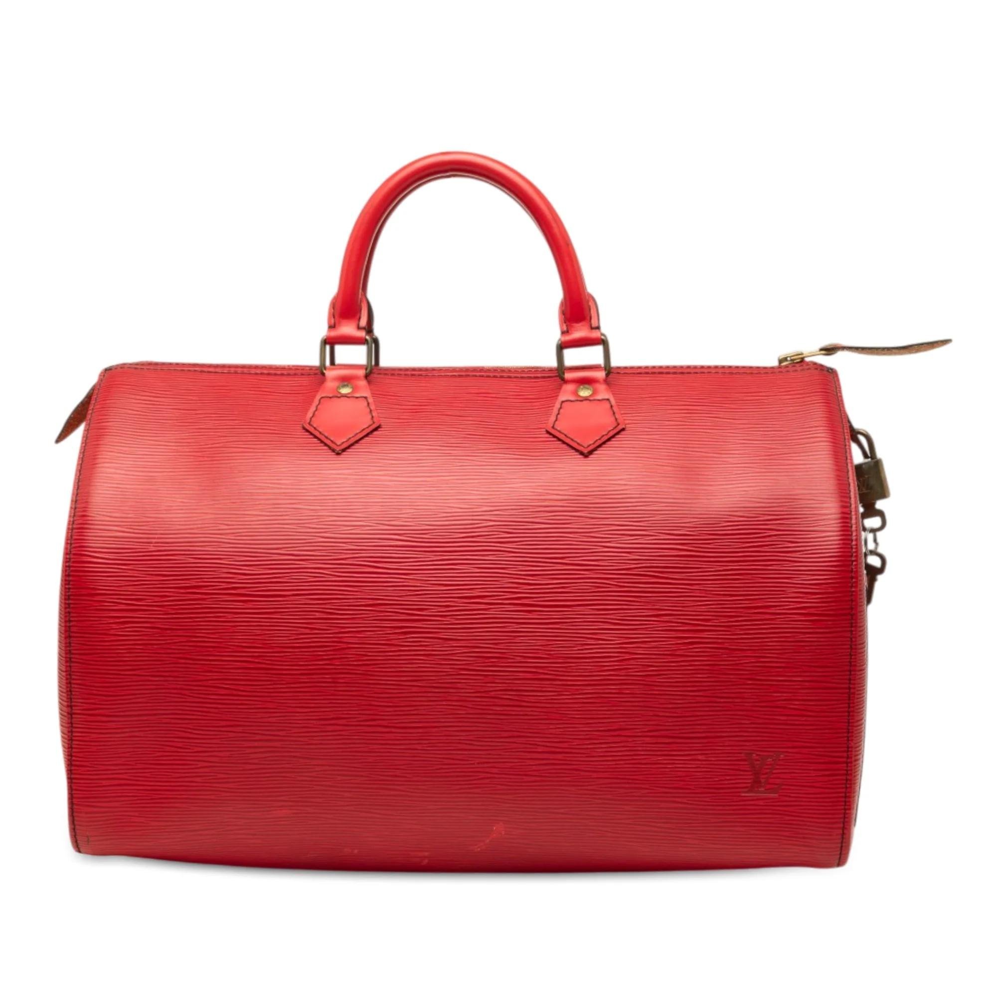 Speedy leather handbag