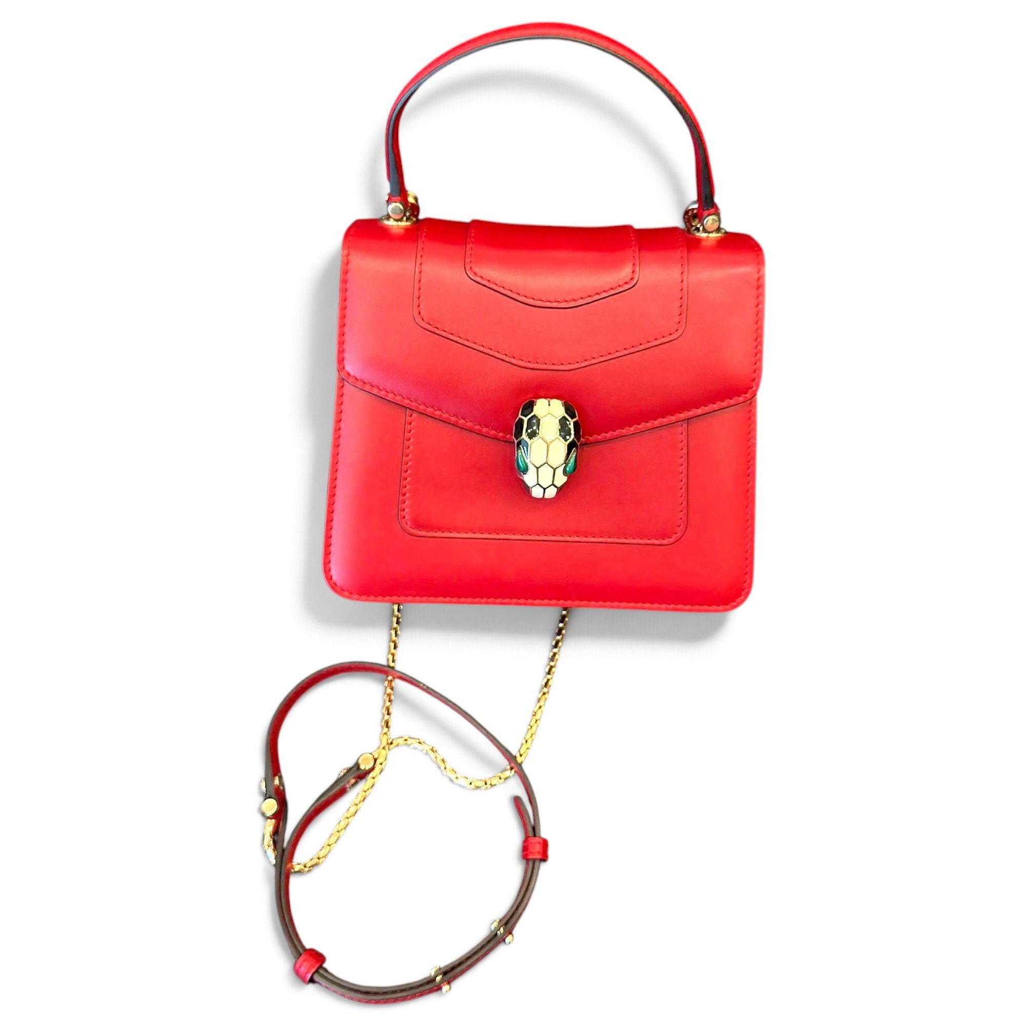 Serpenti leather crossbody bag