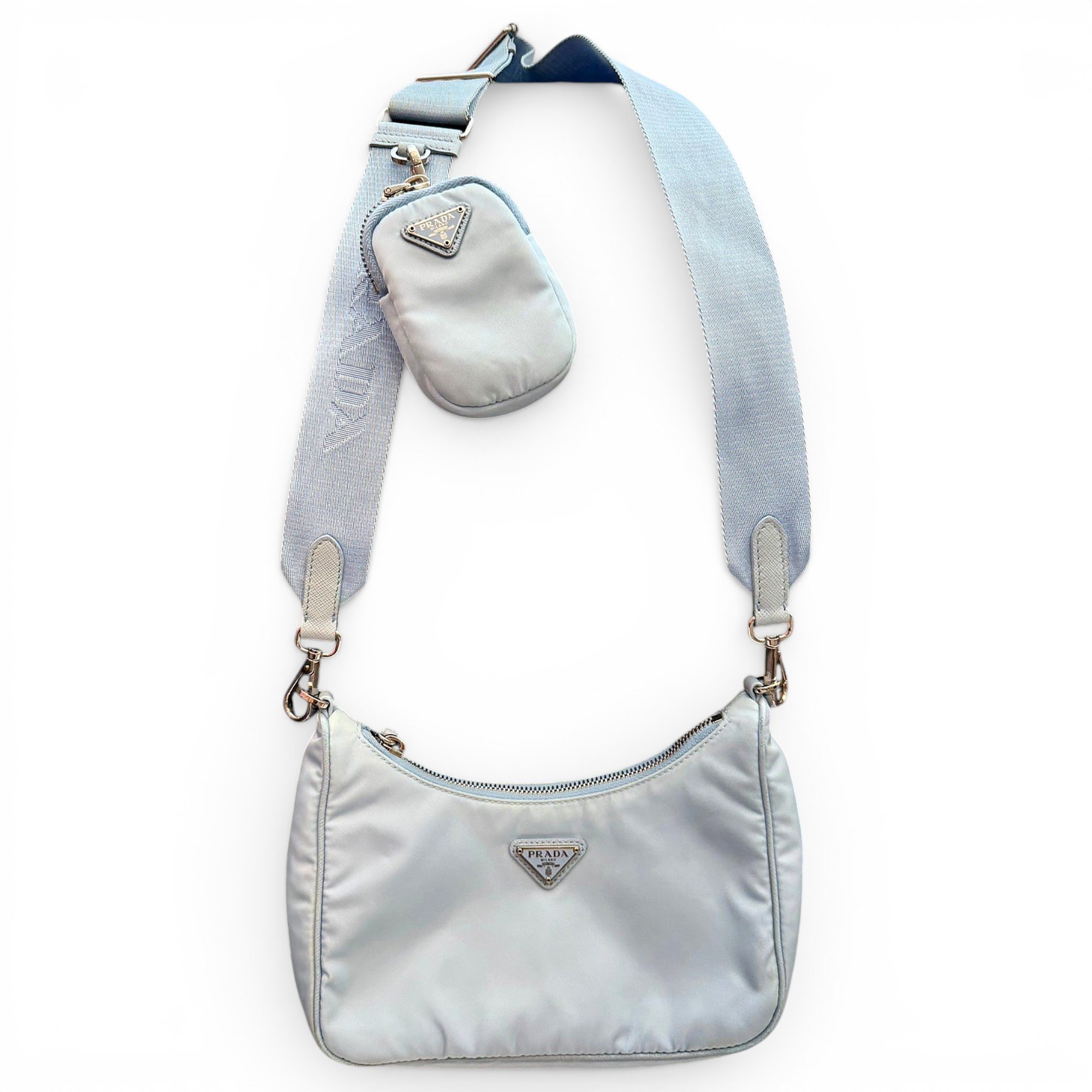 Re-edition cloth crossbody bag