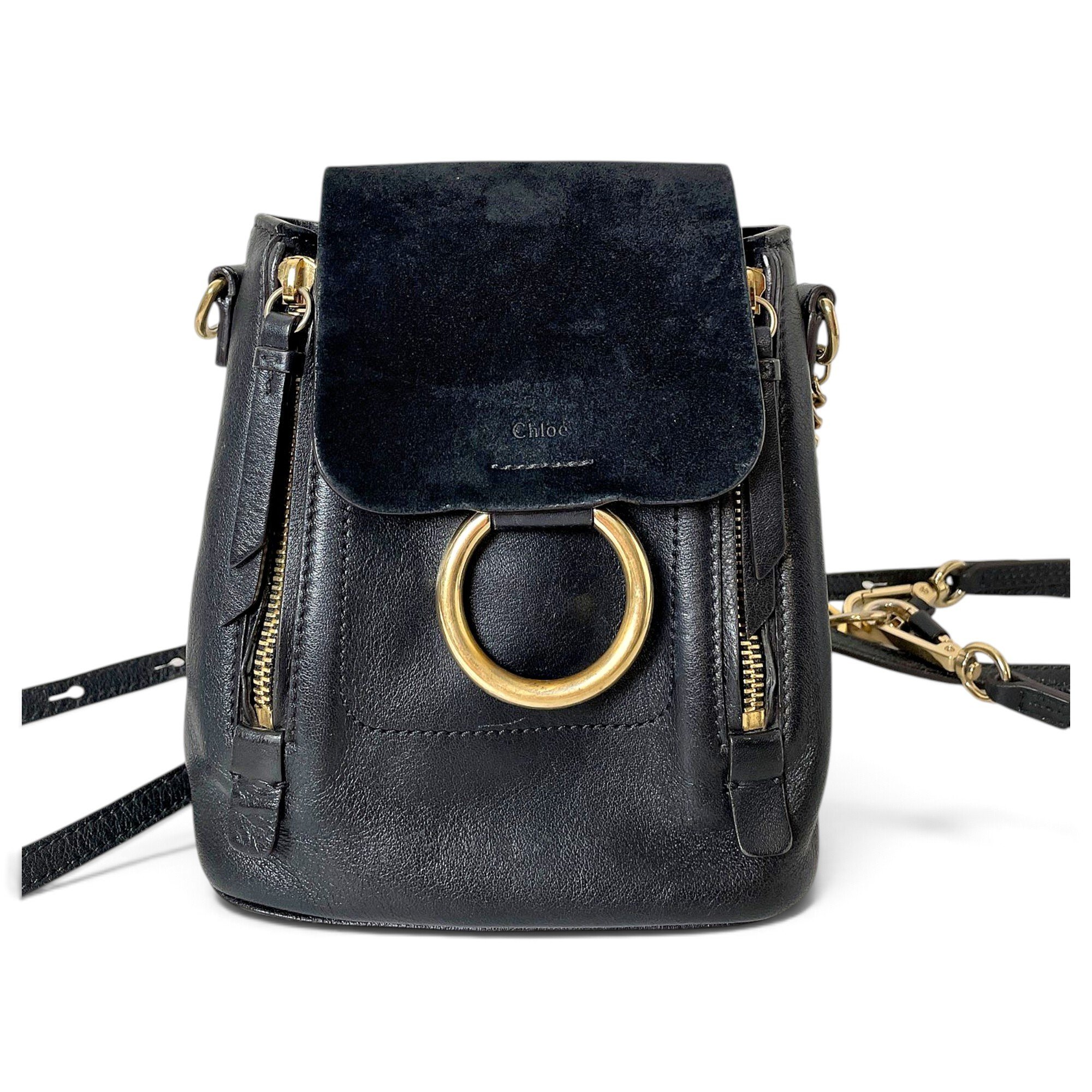 Leather backpack
