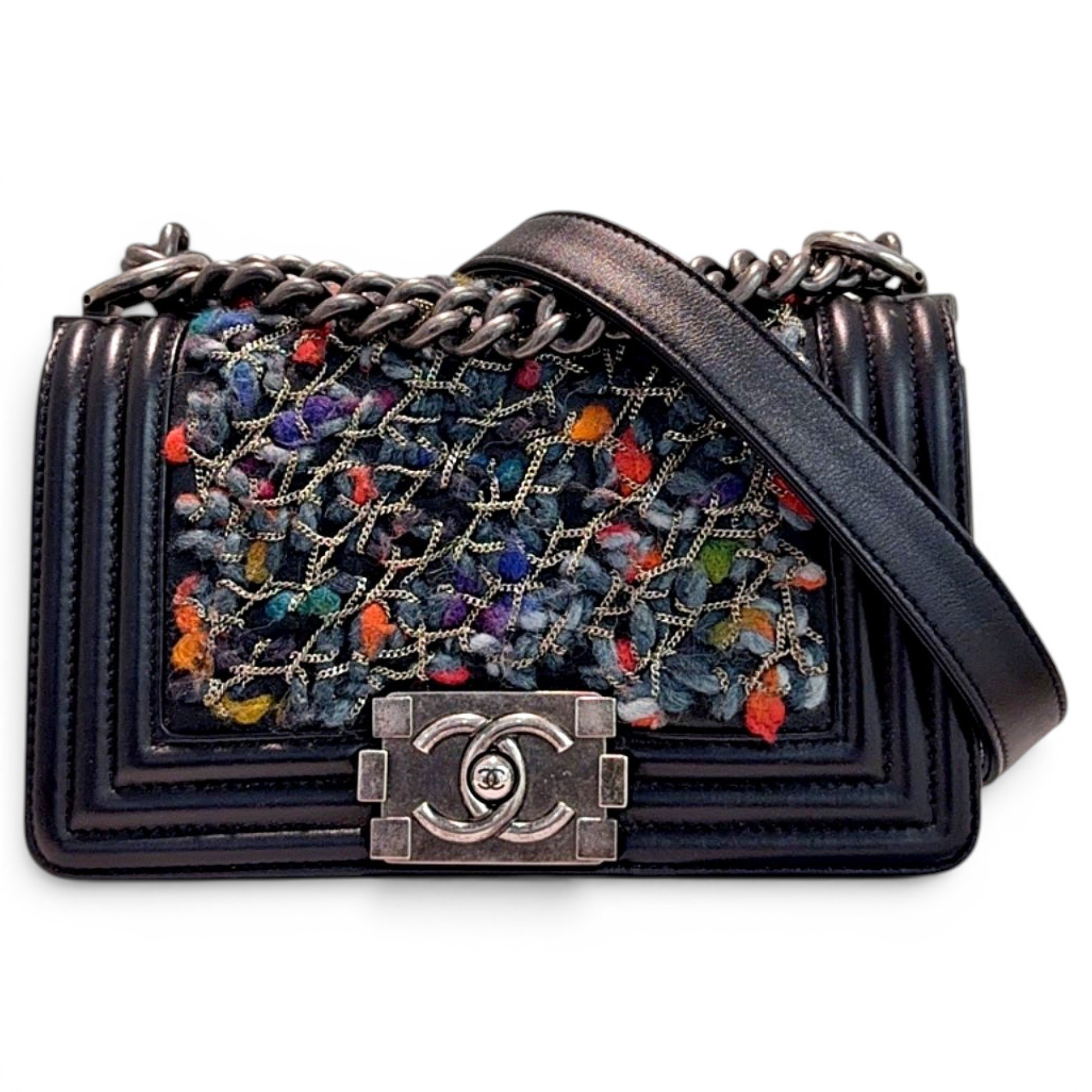 Boy tweed crossbody bag