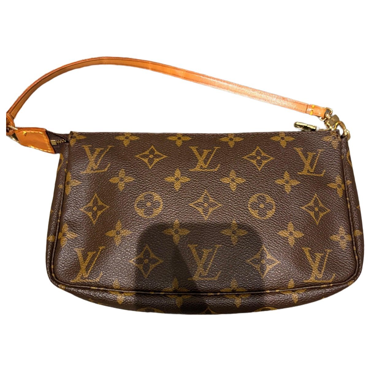 Leather clutch bag