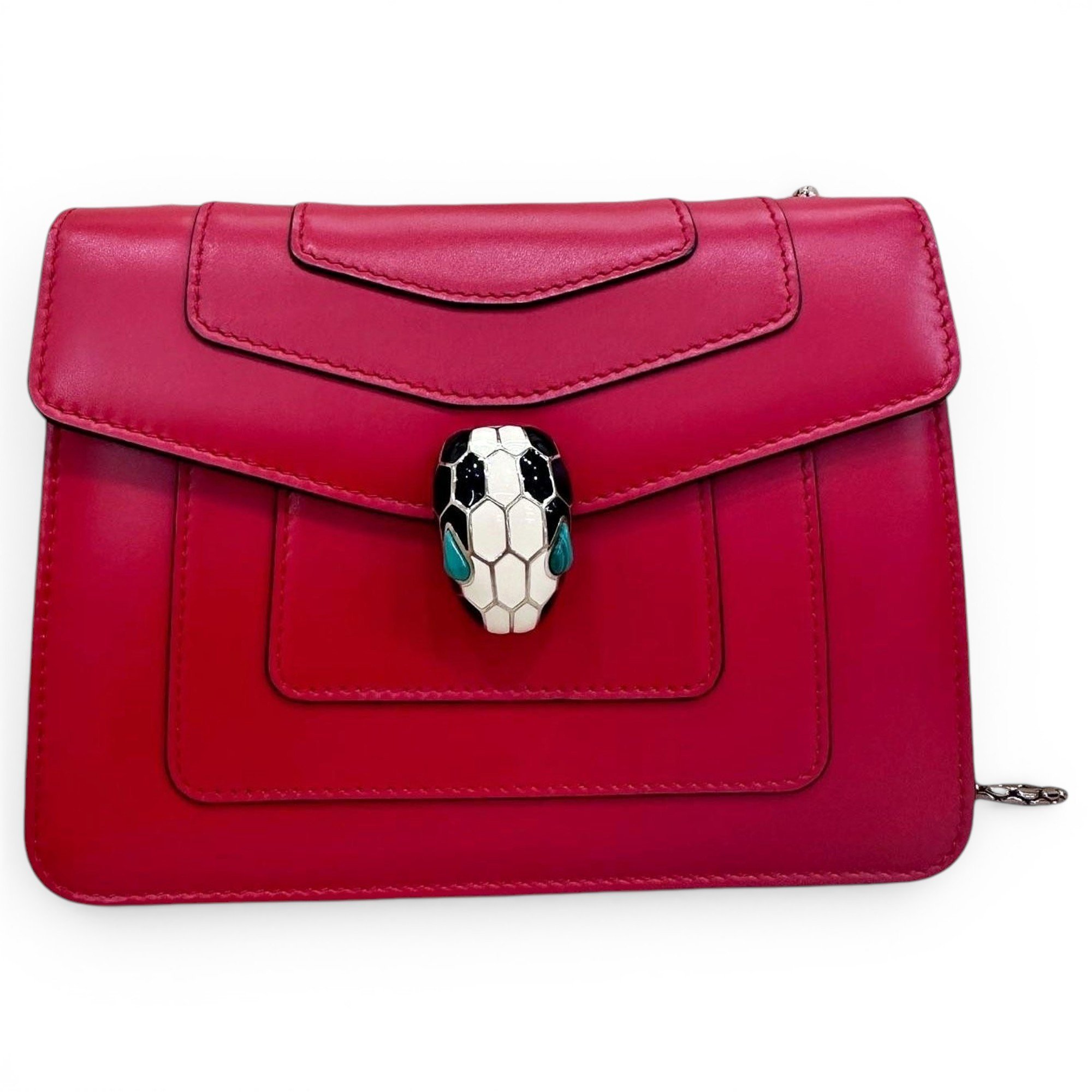 Serpenti leather handbag