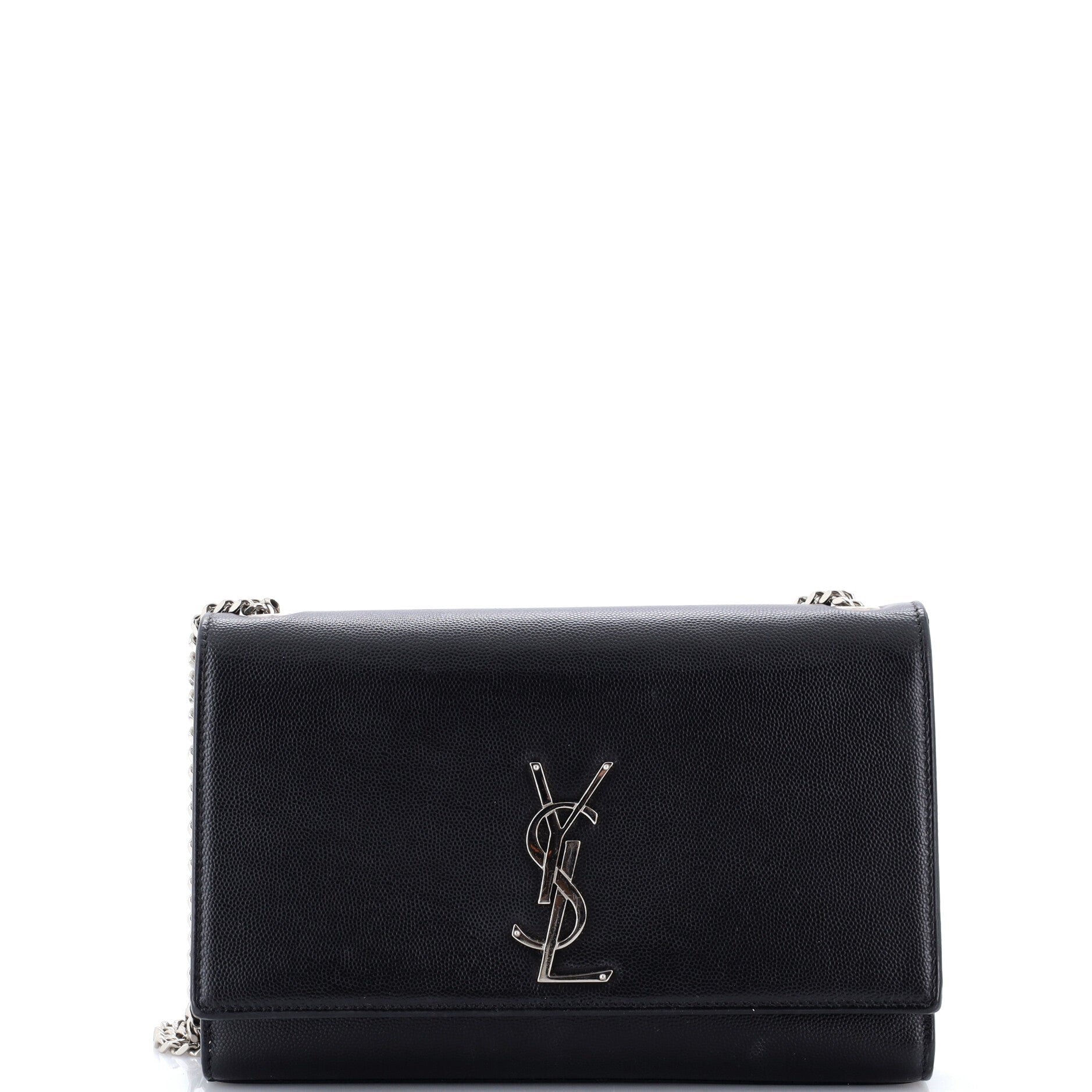 Classic Monogram Crossbody Bag Grainy Leather Large