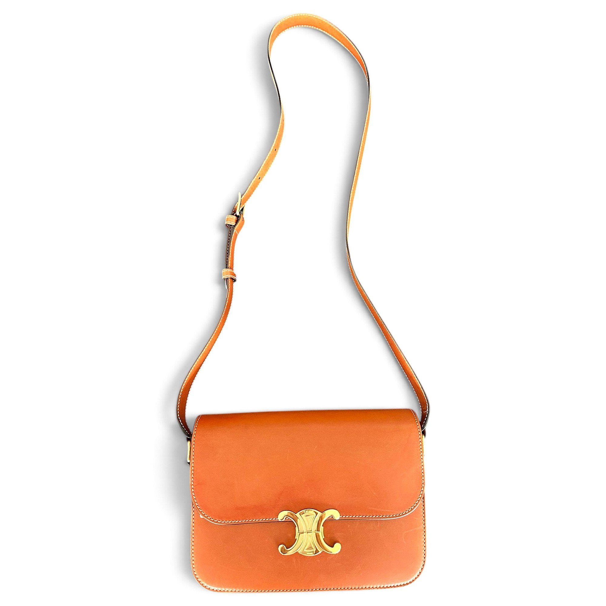 Triomphe leather handbag