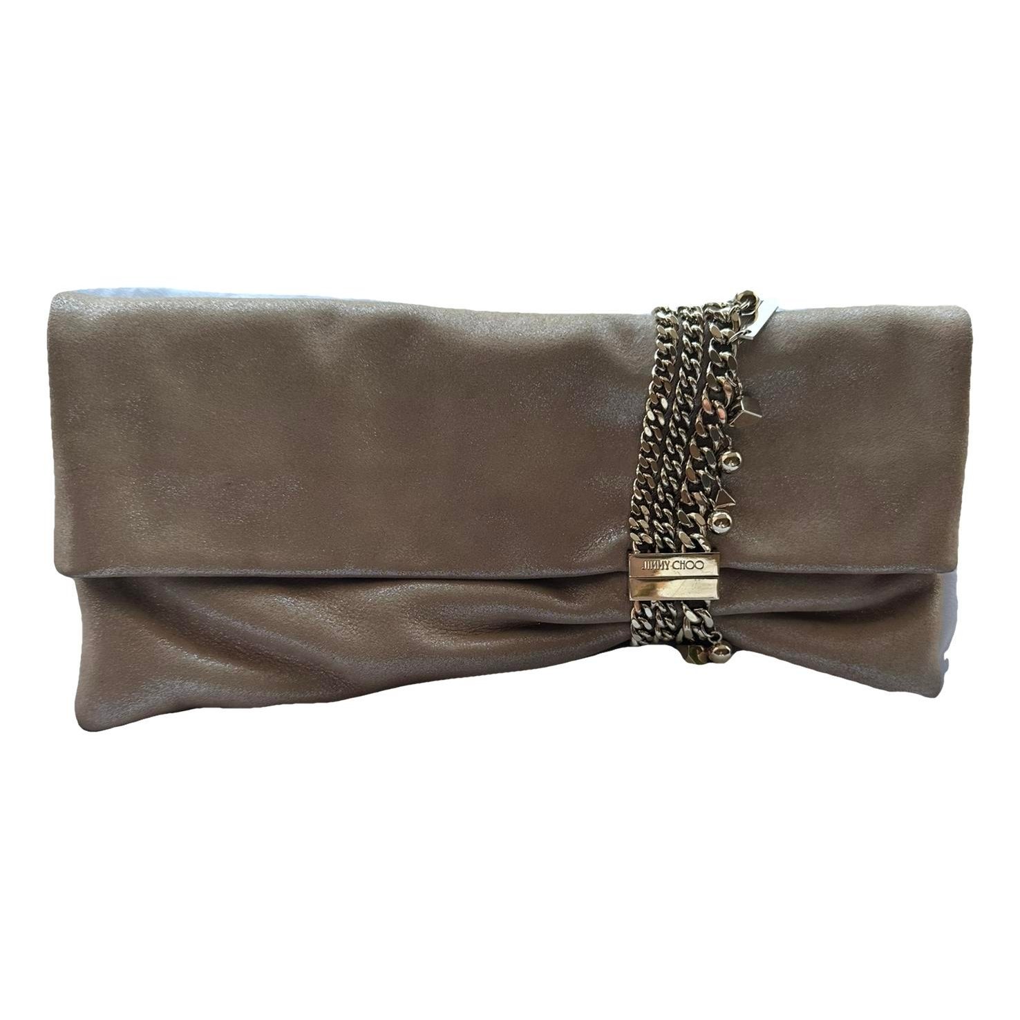 Jimmy Choo Chandra leather clutch bag