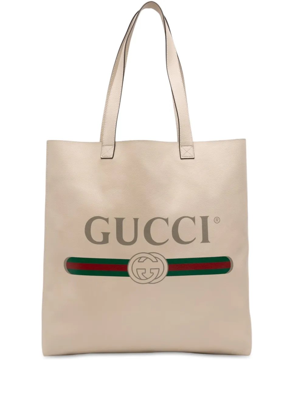 2016-2026 Leather Logo tote bag