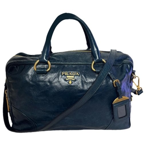 Leather bowling bag
