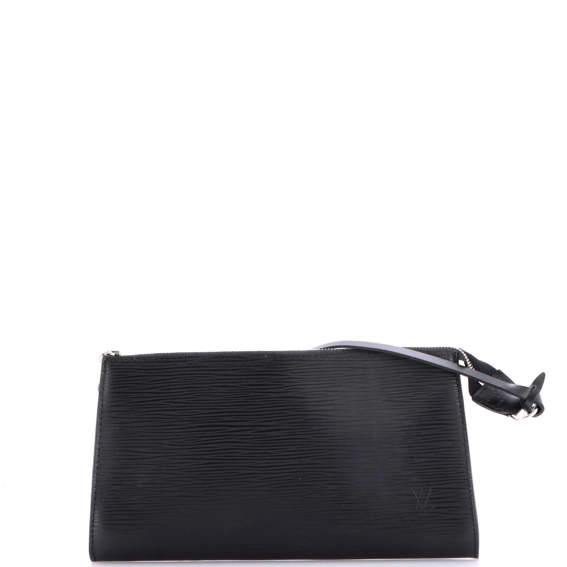 Leather clutch bag