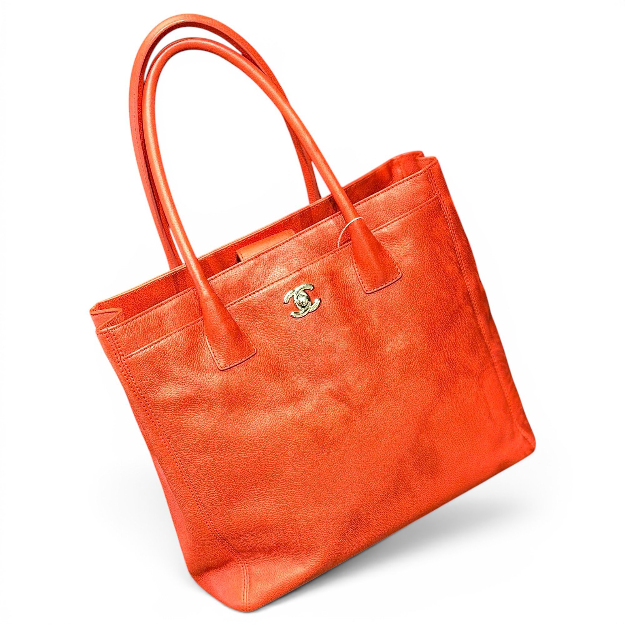 Executive leather tote
