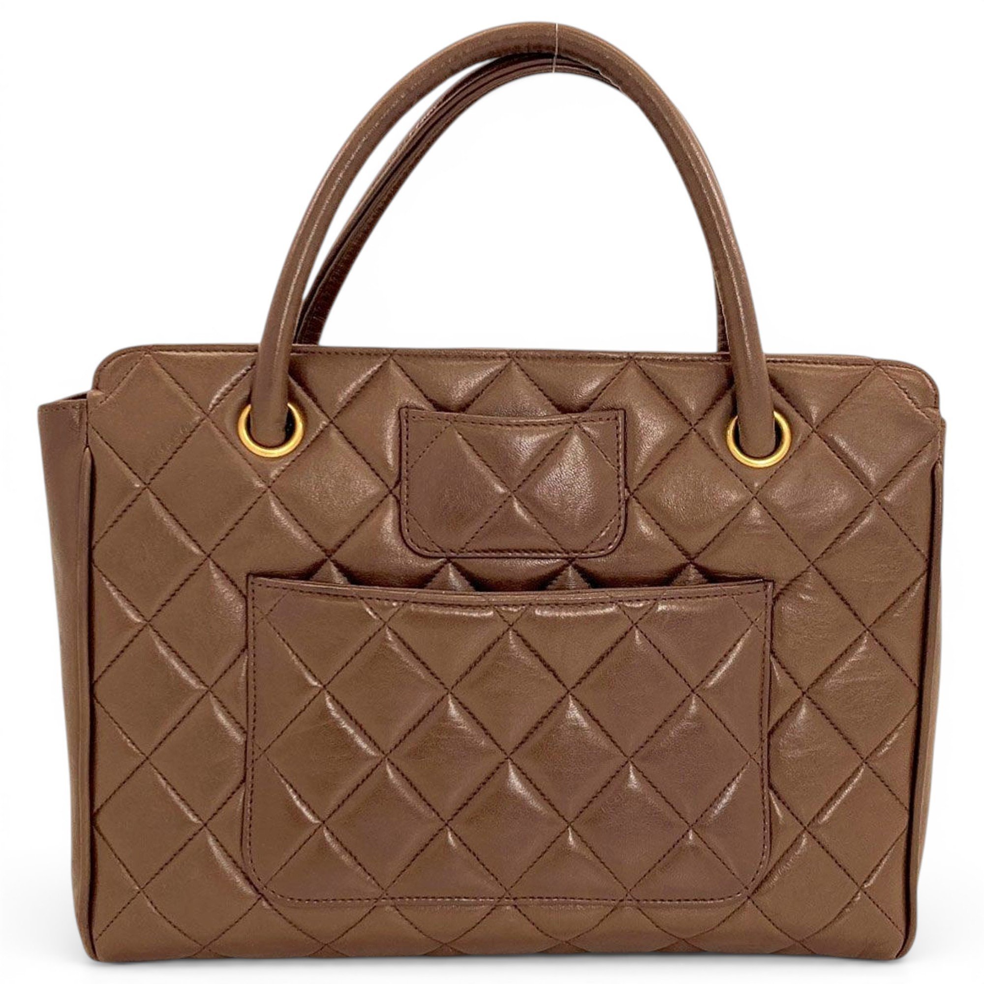 Leather tote