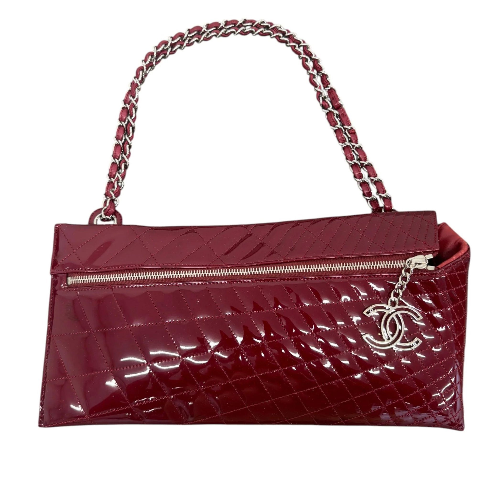 Patent leather handbag