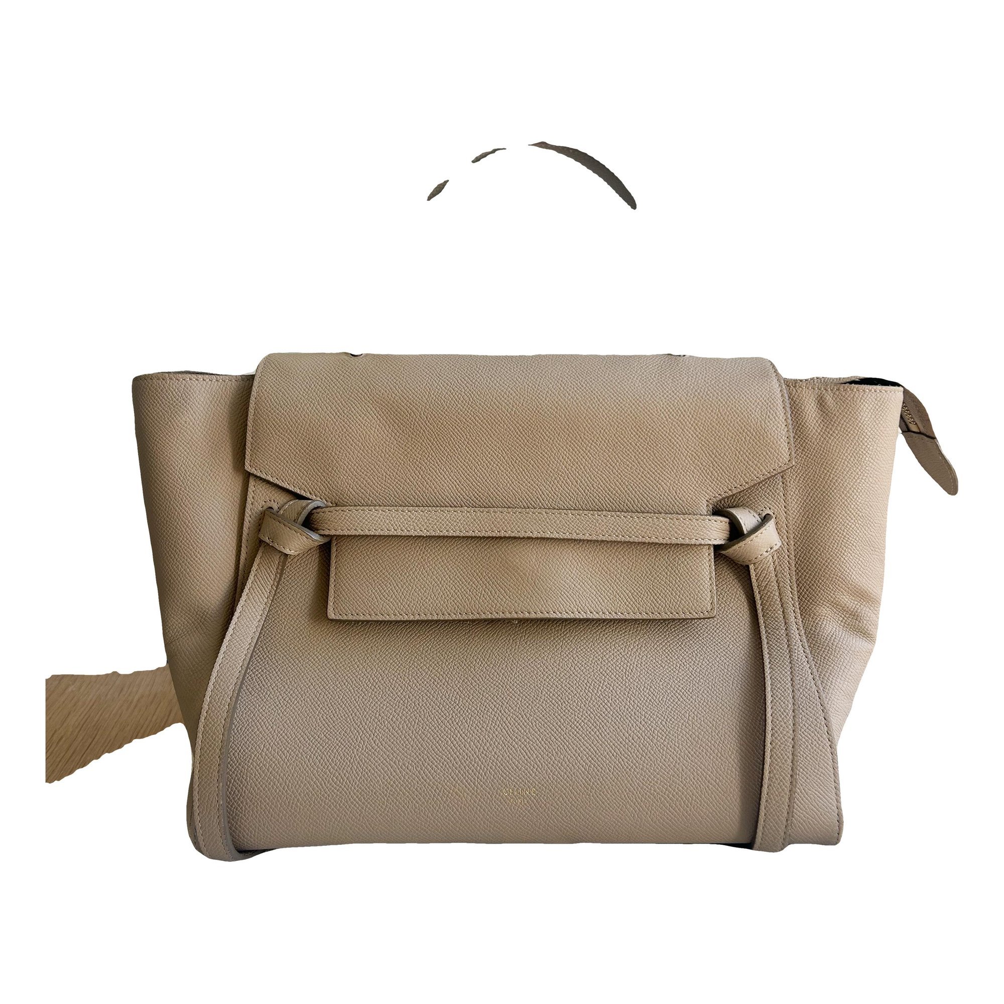 Belt leather handbag
