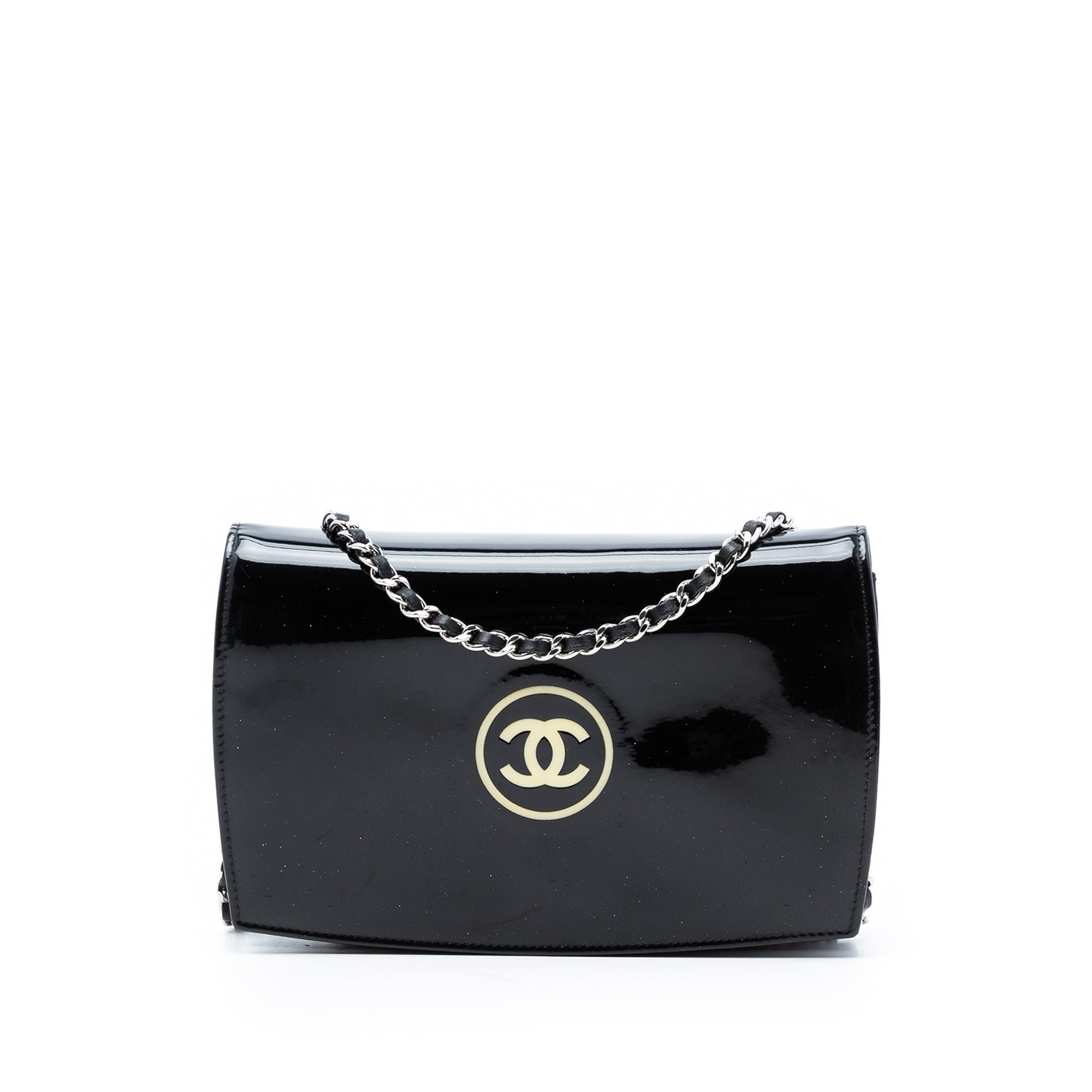 Patent leather handbag