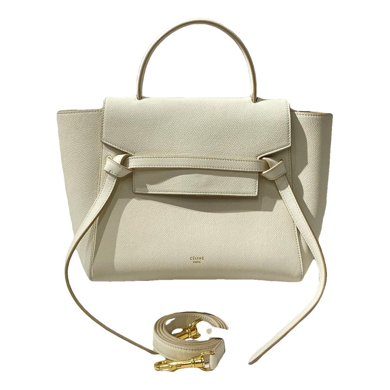 Belt leather handbag