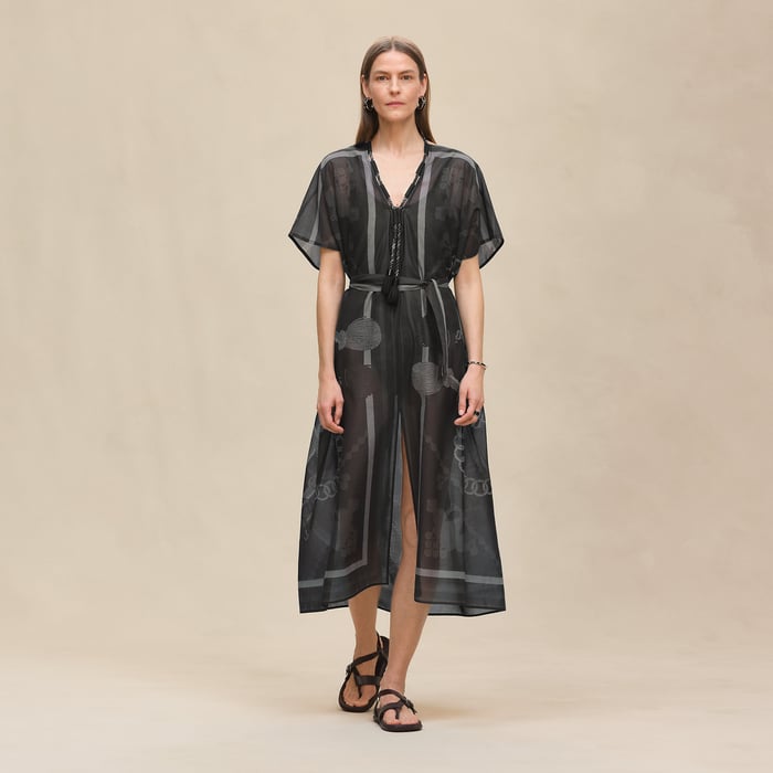 Gris Charbon "Palefroi Remix" Maxi Beach Caftan