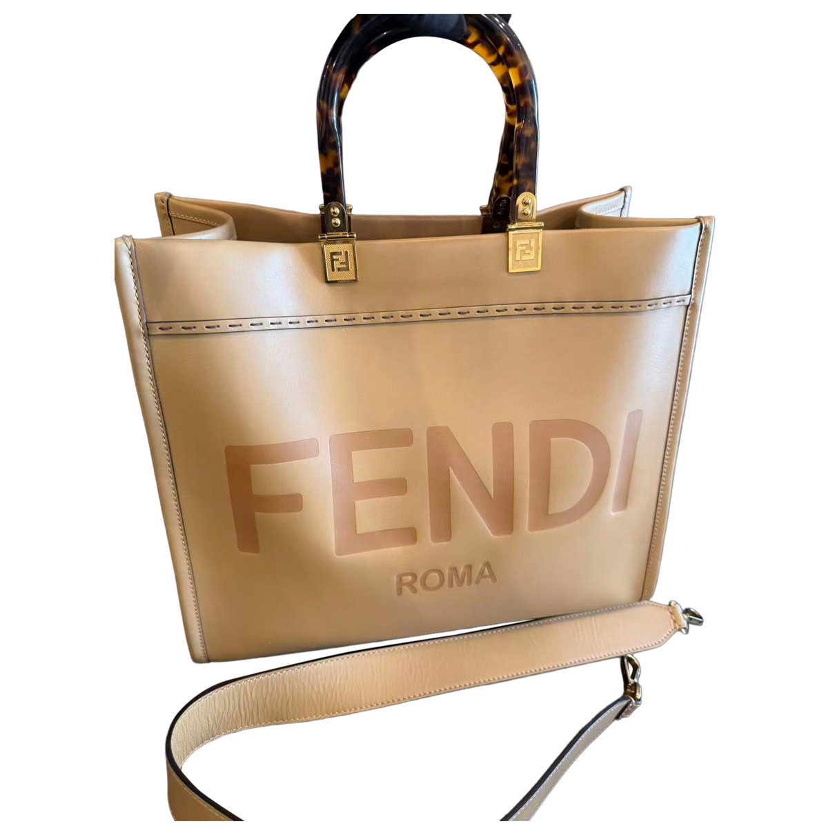 Sunshine leather tote