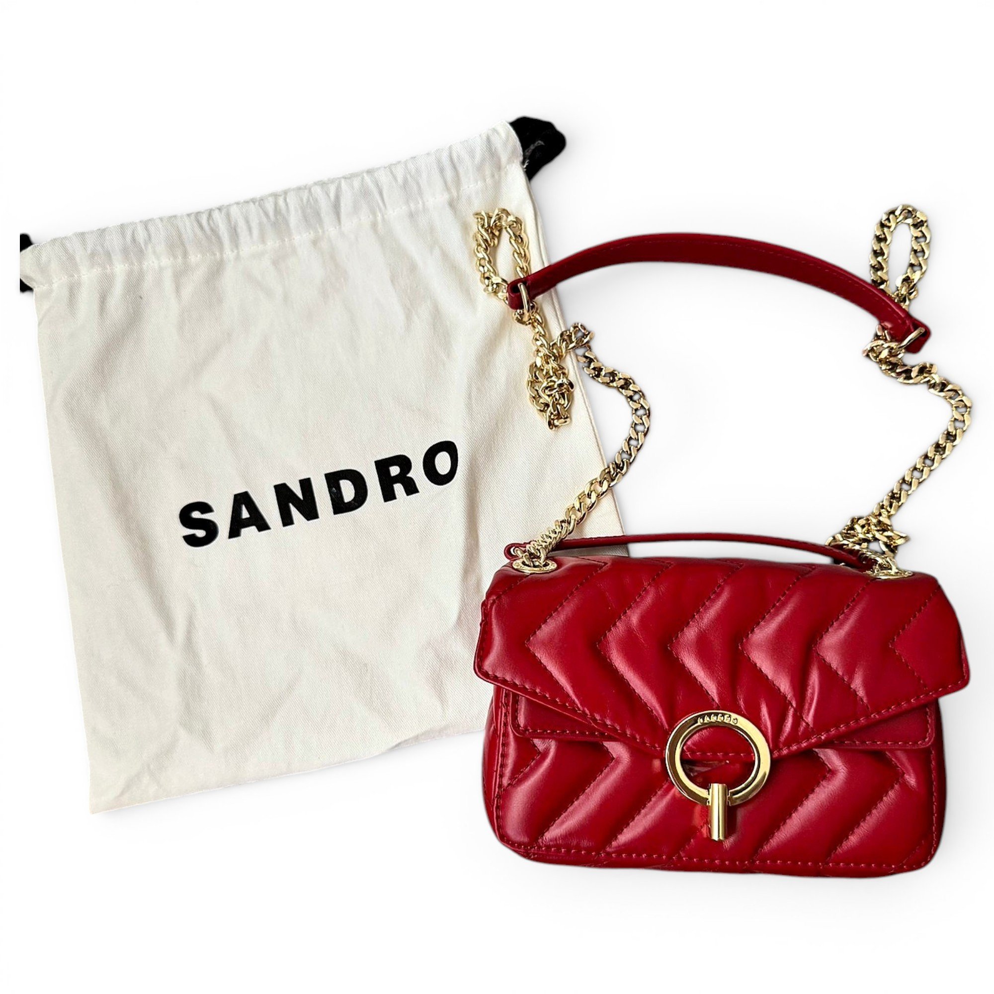 Yza leather clutch bag