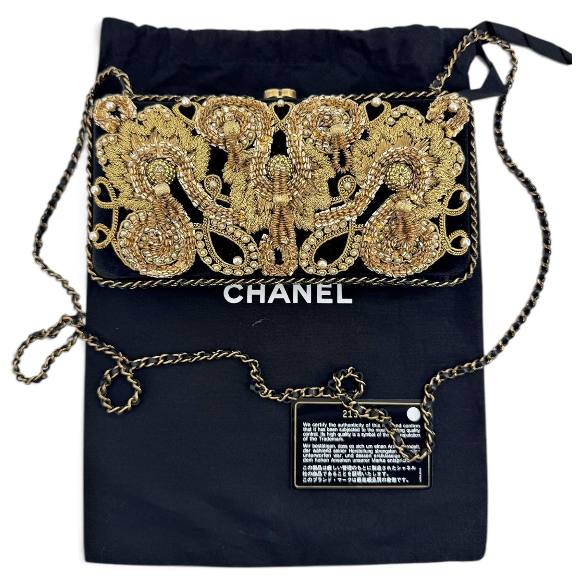 Velvet clutch bag