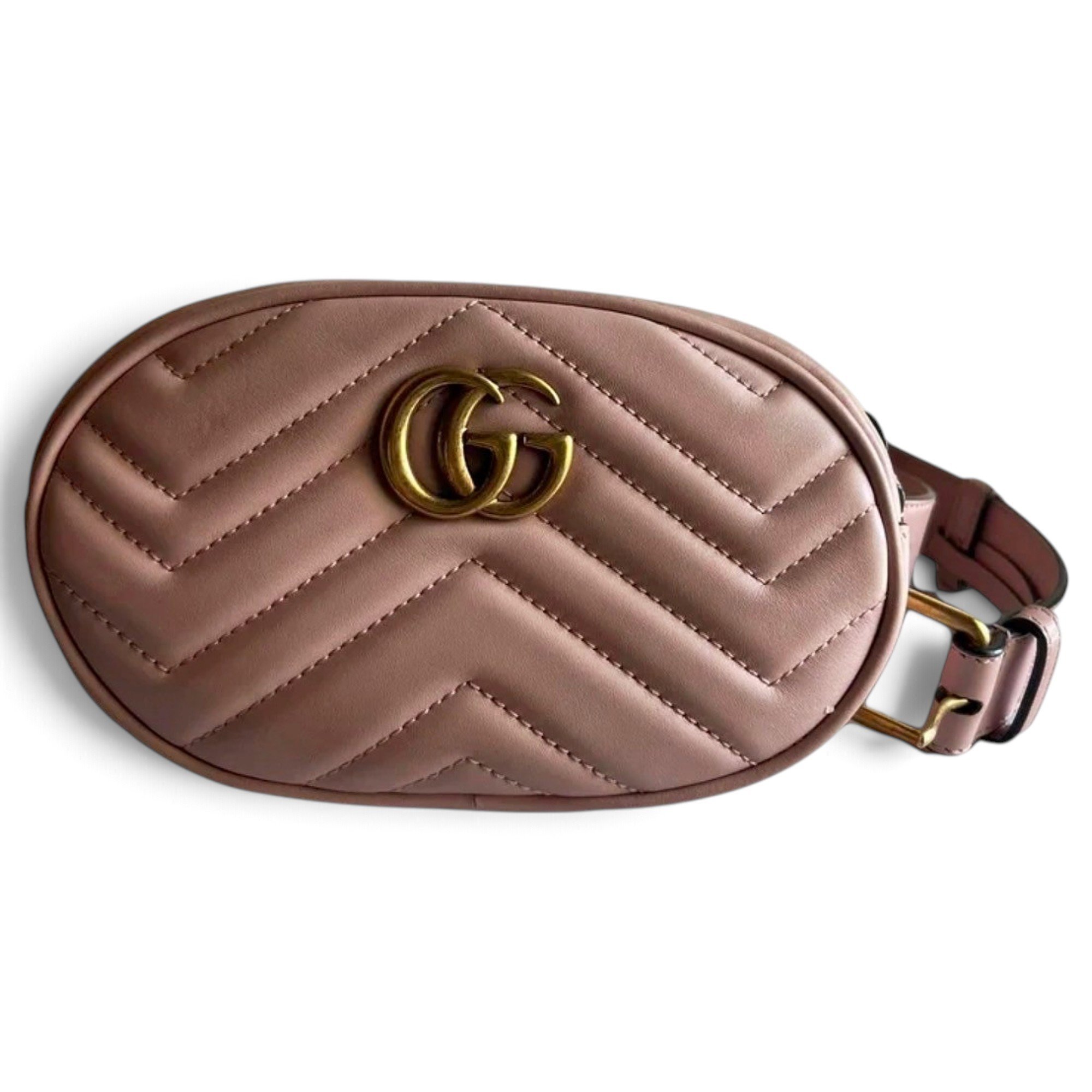GG Marmont Oval leather handbag