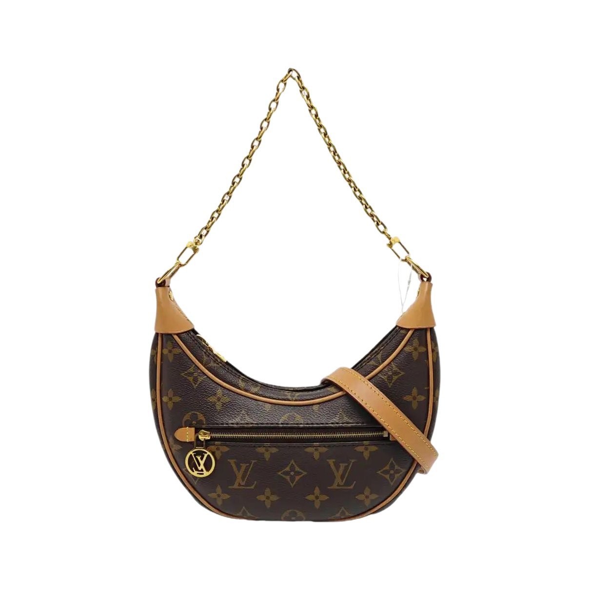 Loop leather crossbody bag
