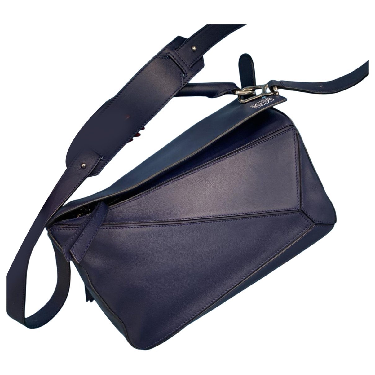 Puzzle leather handbag