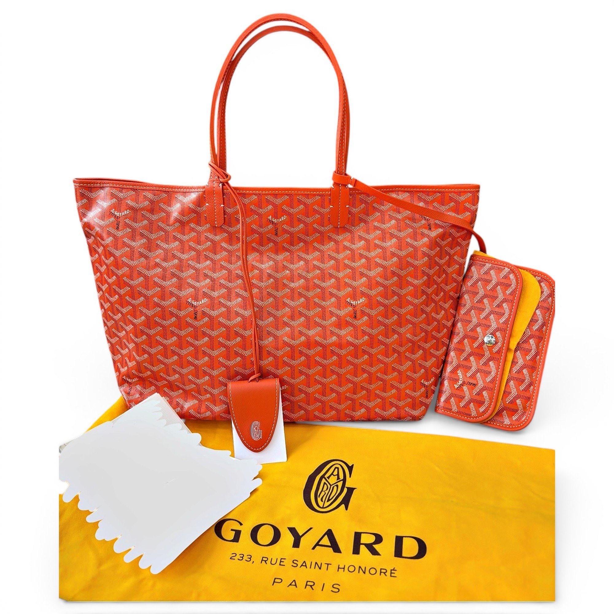 Goyard Saint-Louis leather handbag
