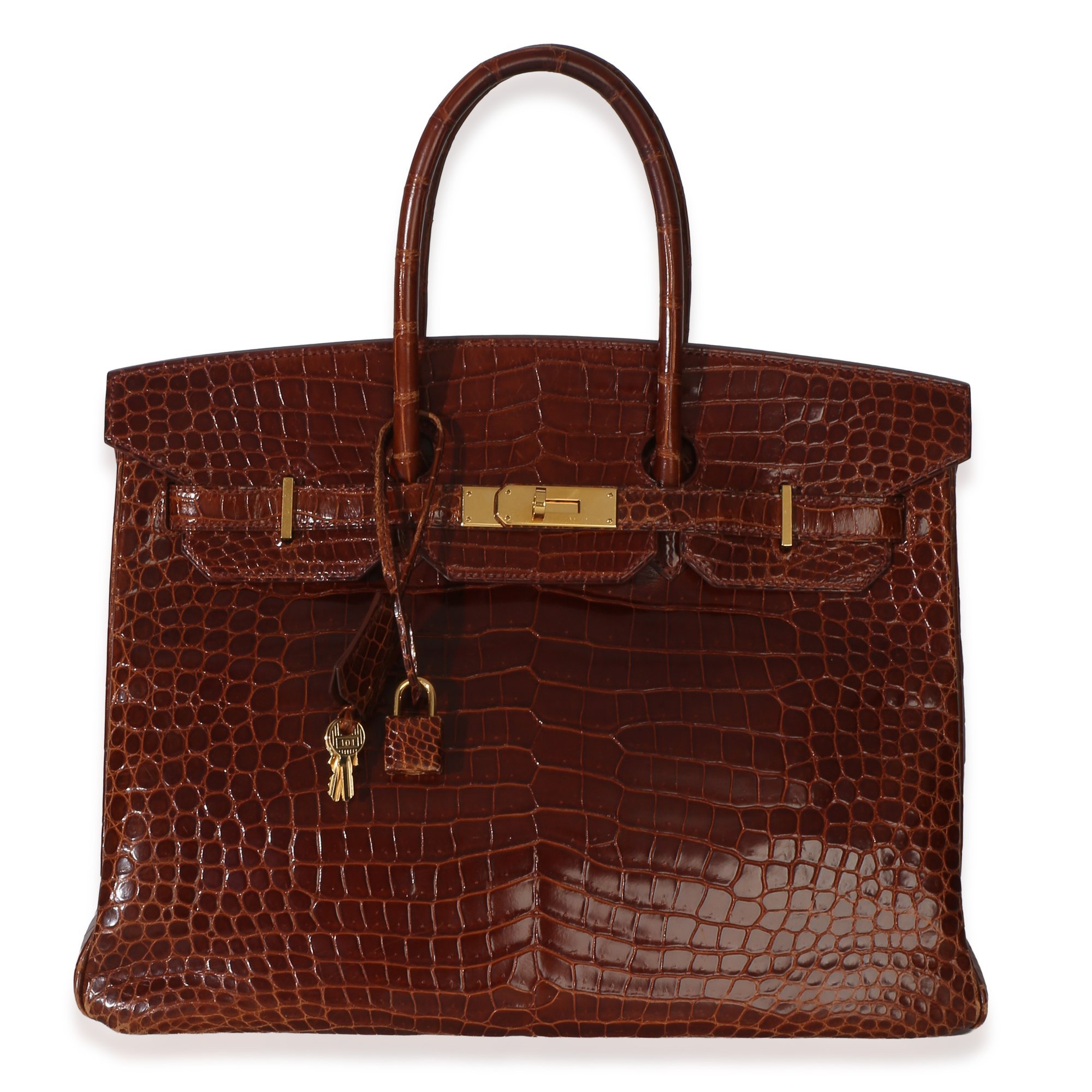 Birkin 35 exotic leathers handbag