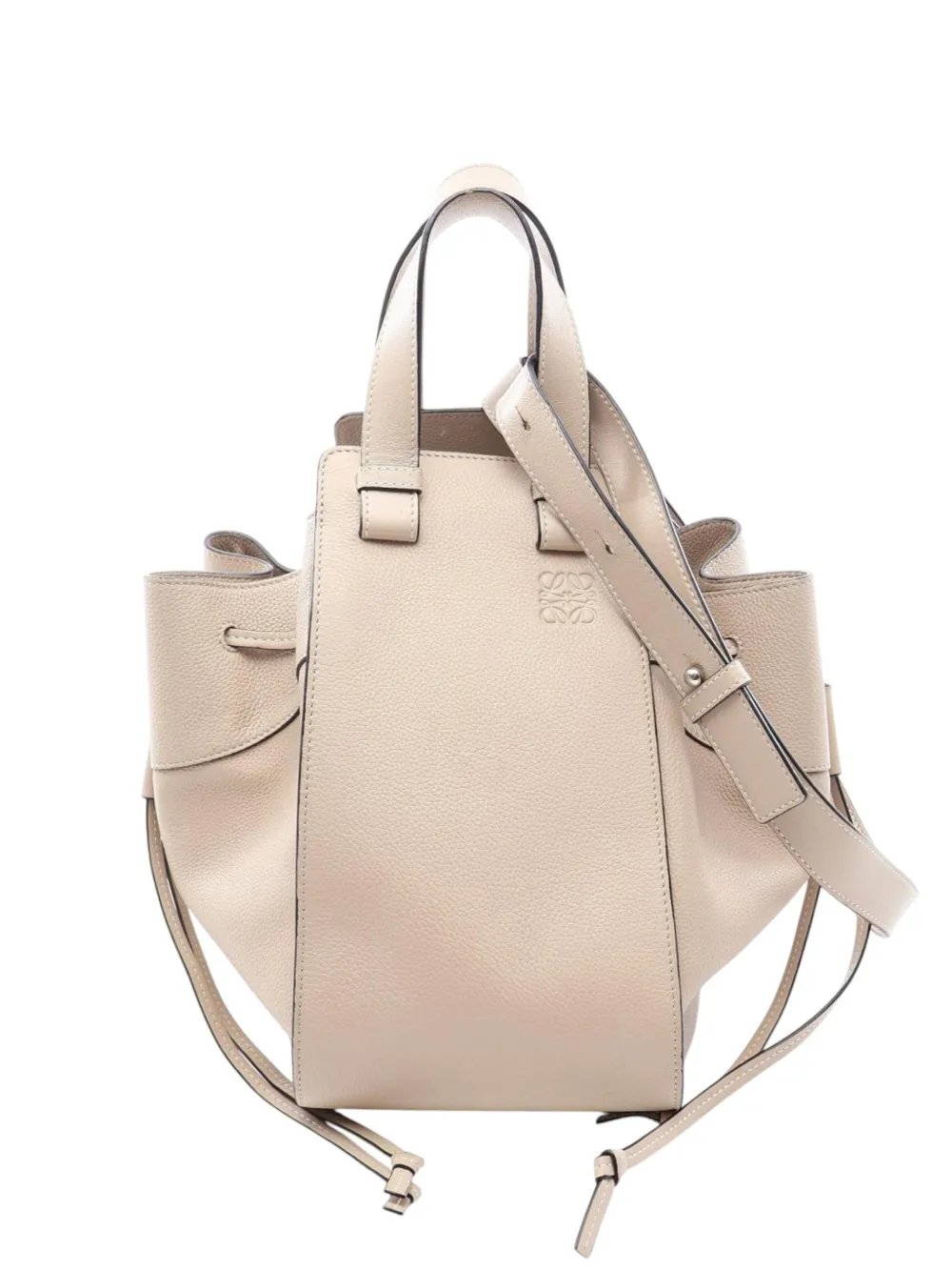 Loewe 2010-2026 Medium Leather Drawstring Hammock satchel