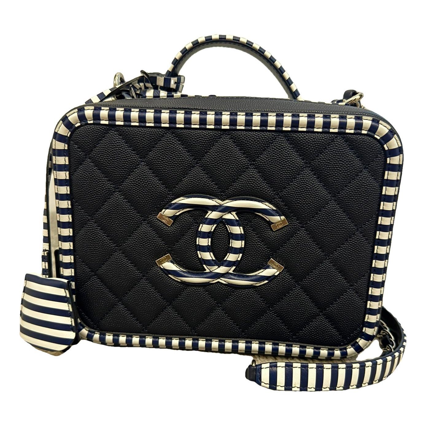 Vanity leather handbag