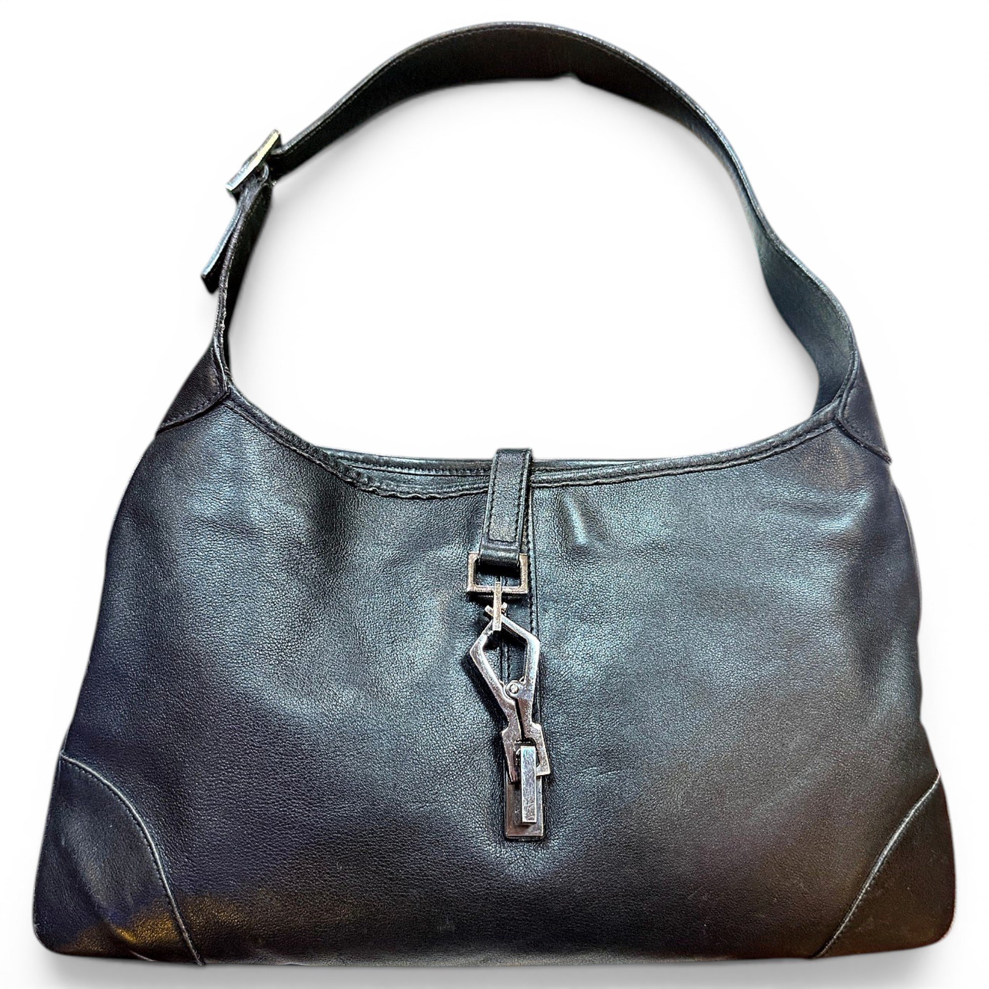 Jackie leather clutch bag