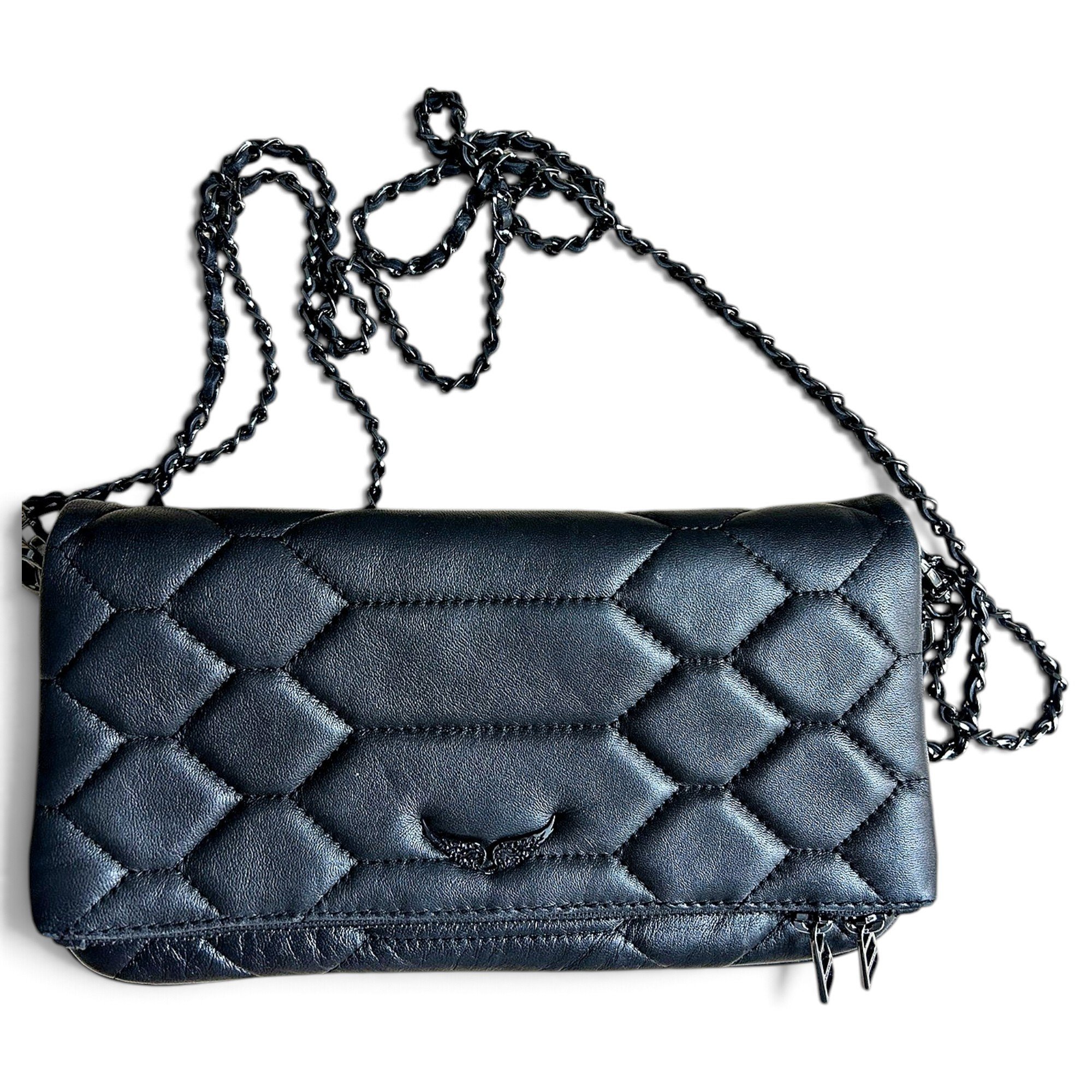 Rock leather crossbody bag