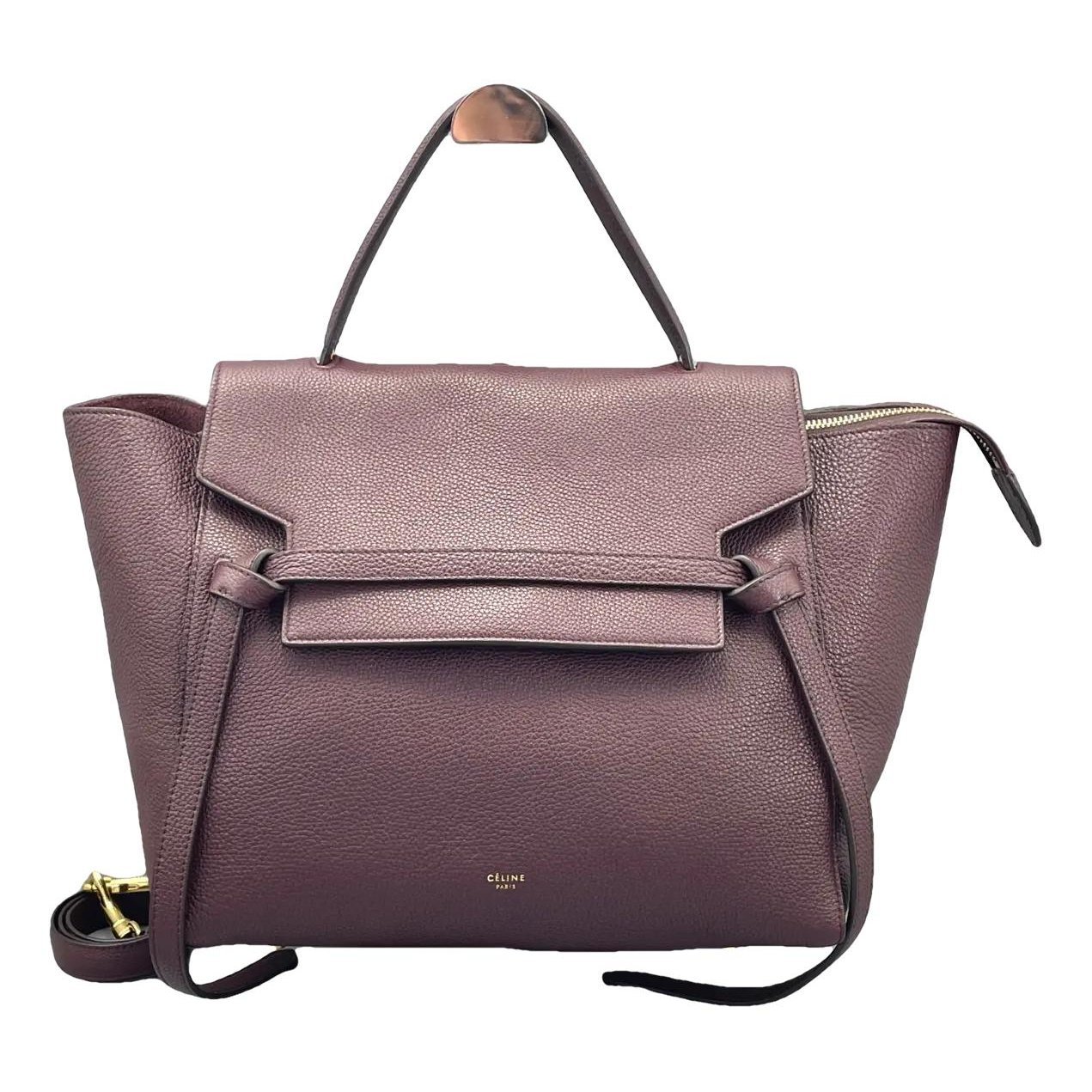 Belt leather crossbody bag